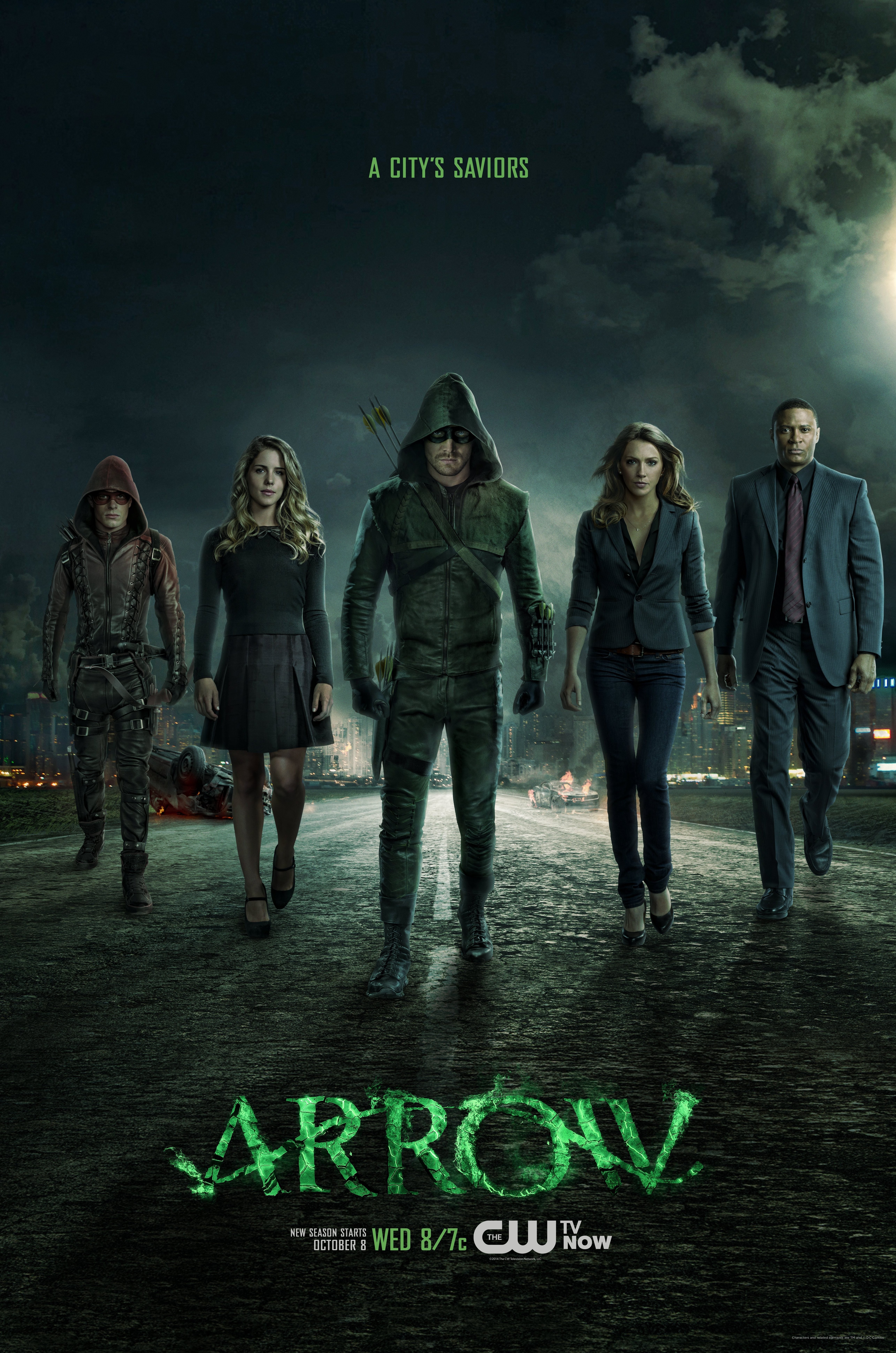 Arrow TV Series Poster with Cast HD Wallpaper