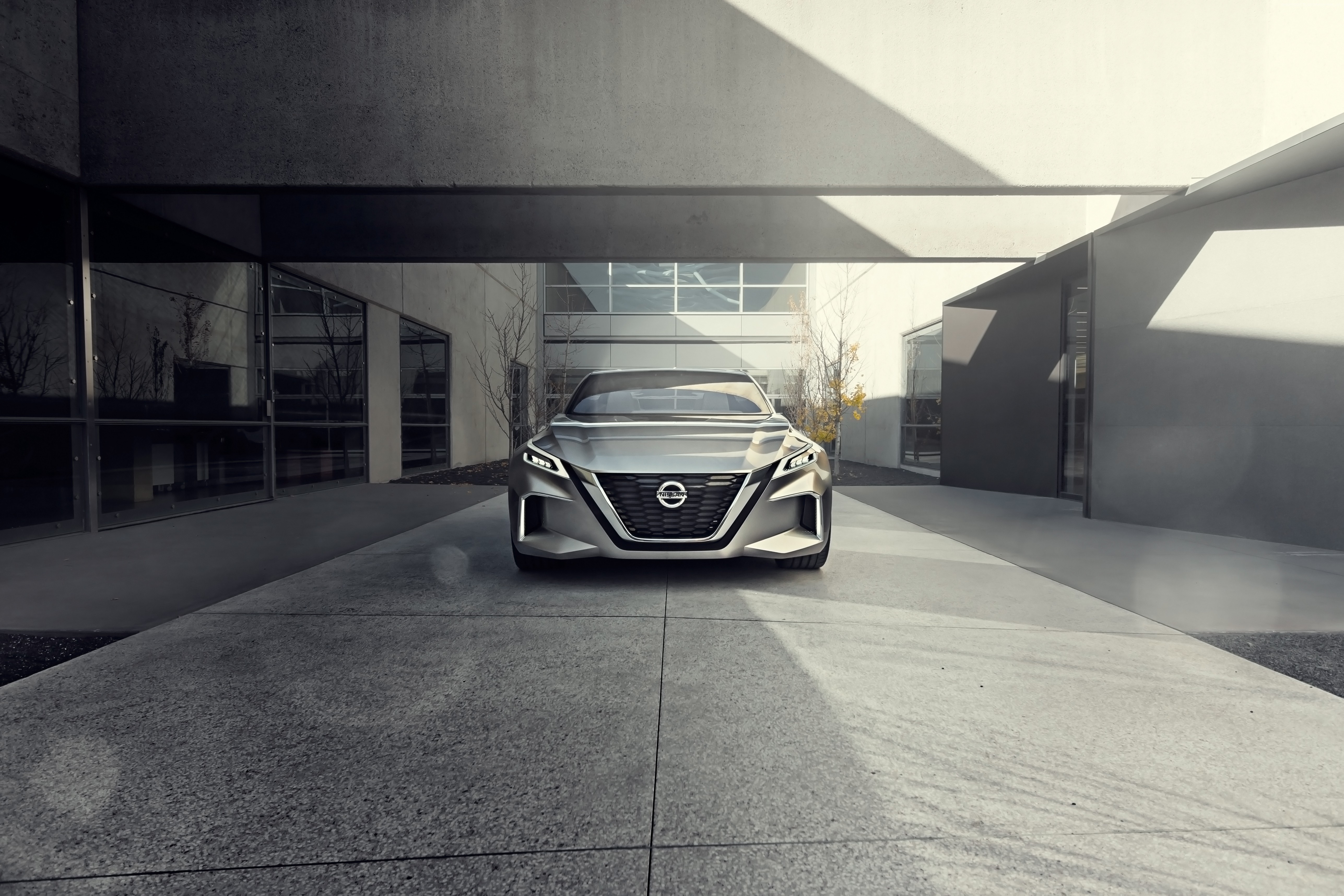 Nissan Vmotion 2.0 concept car front view HD Wallpaper
