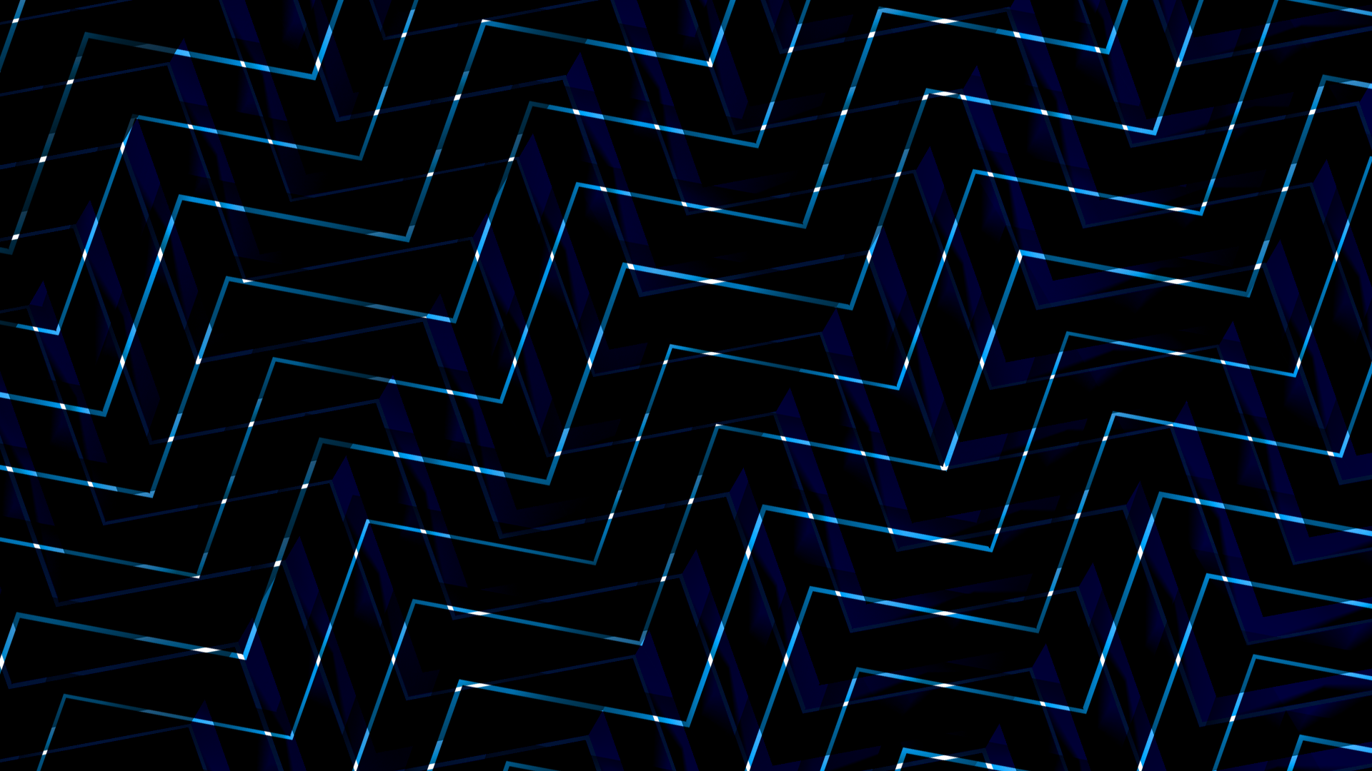 Abstract dark background with blue zigzag lines HD Wallpaper