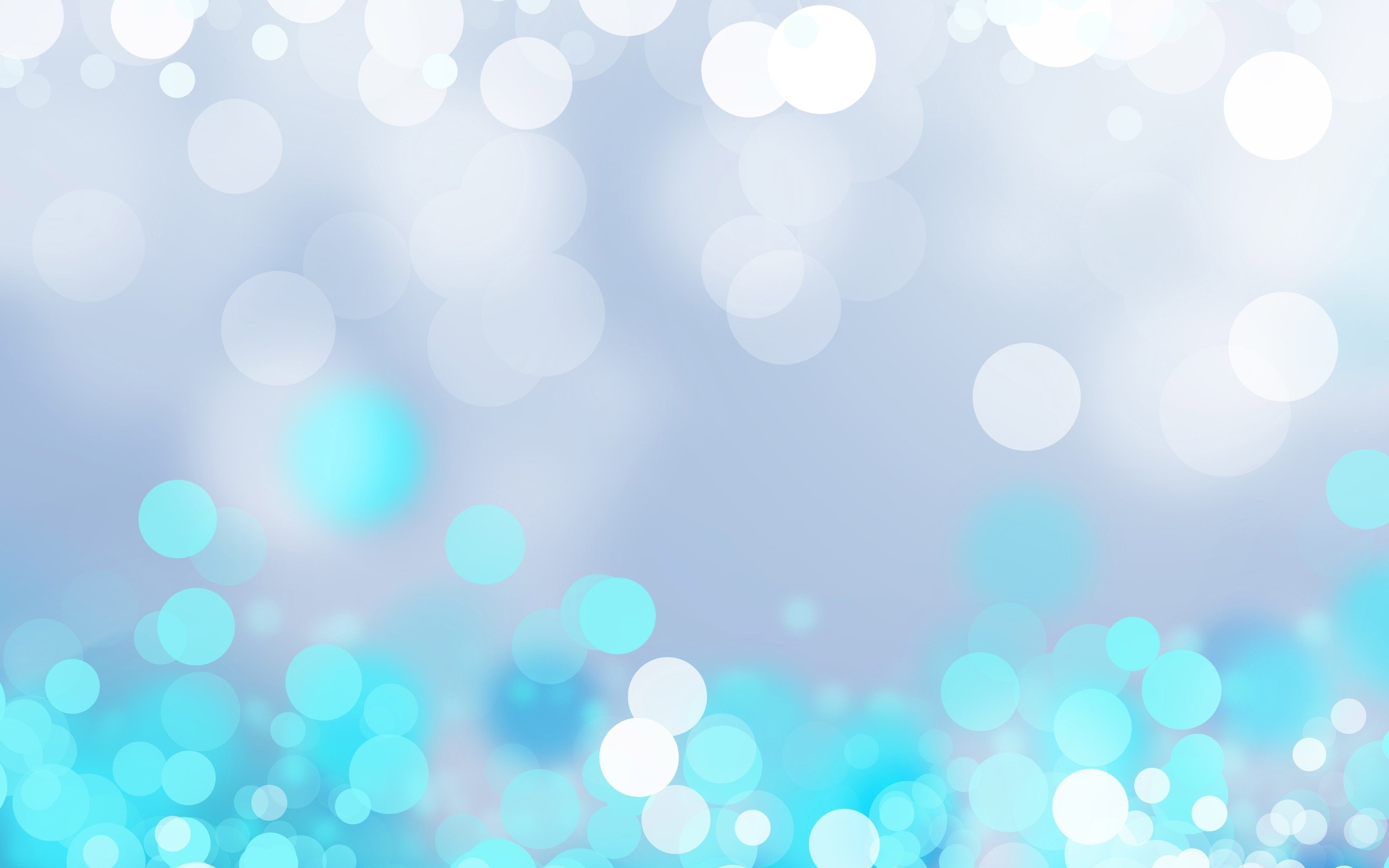 Abstract blue and white bokeh lights HD Wallpaper