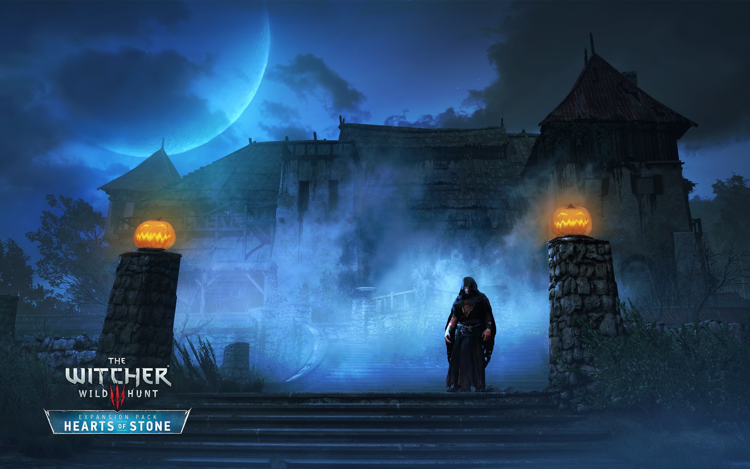 The Witcher 3: Hearts of Stone Halloween Artwork HD Wallpaper