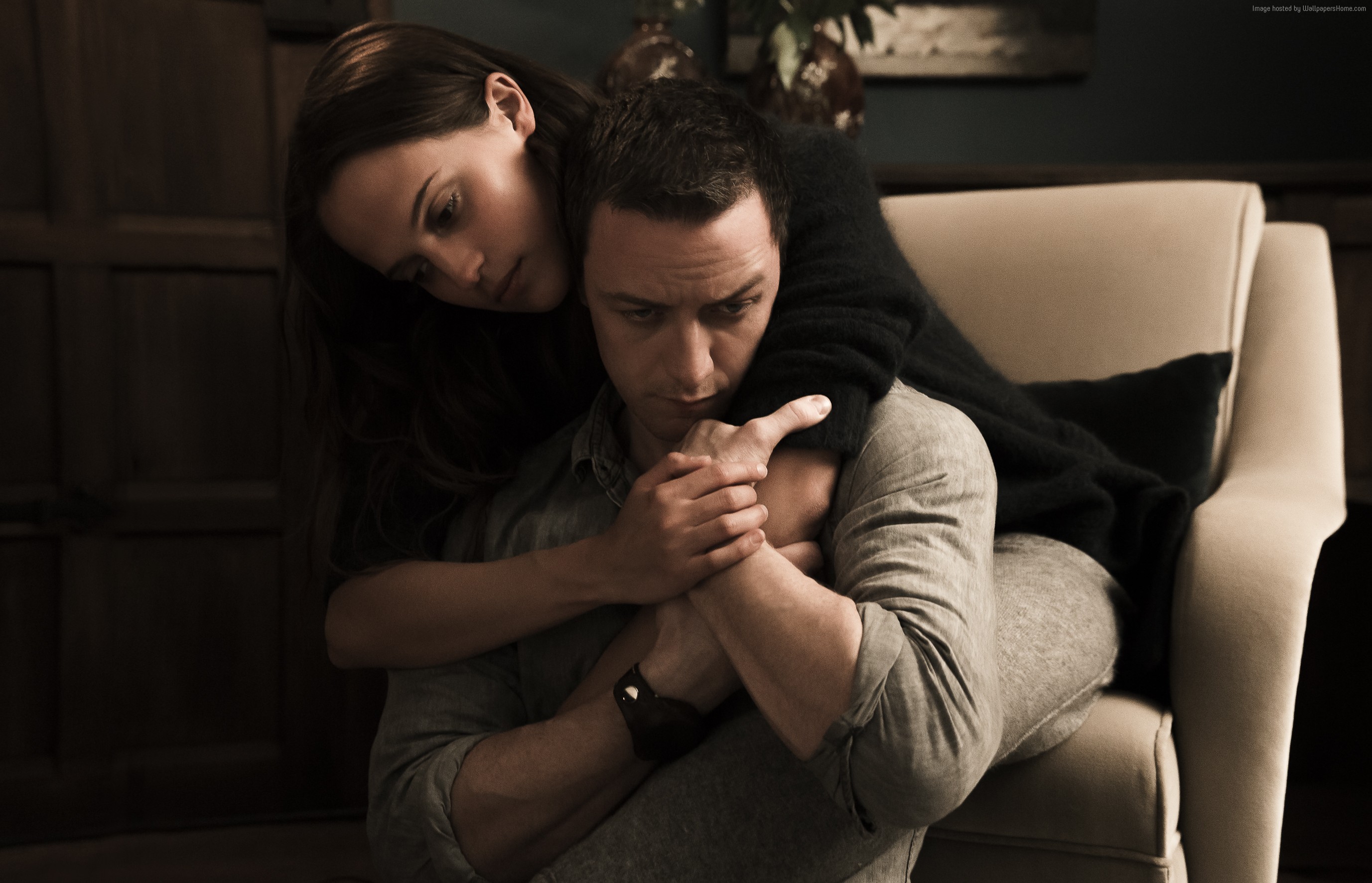 Alicia Vikander and James McAvoy in Submergence HD Wallpaper