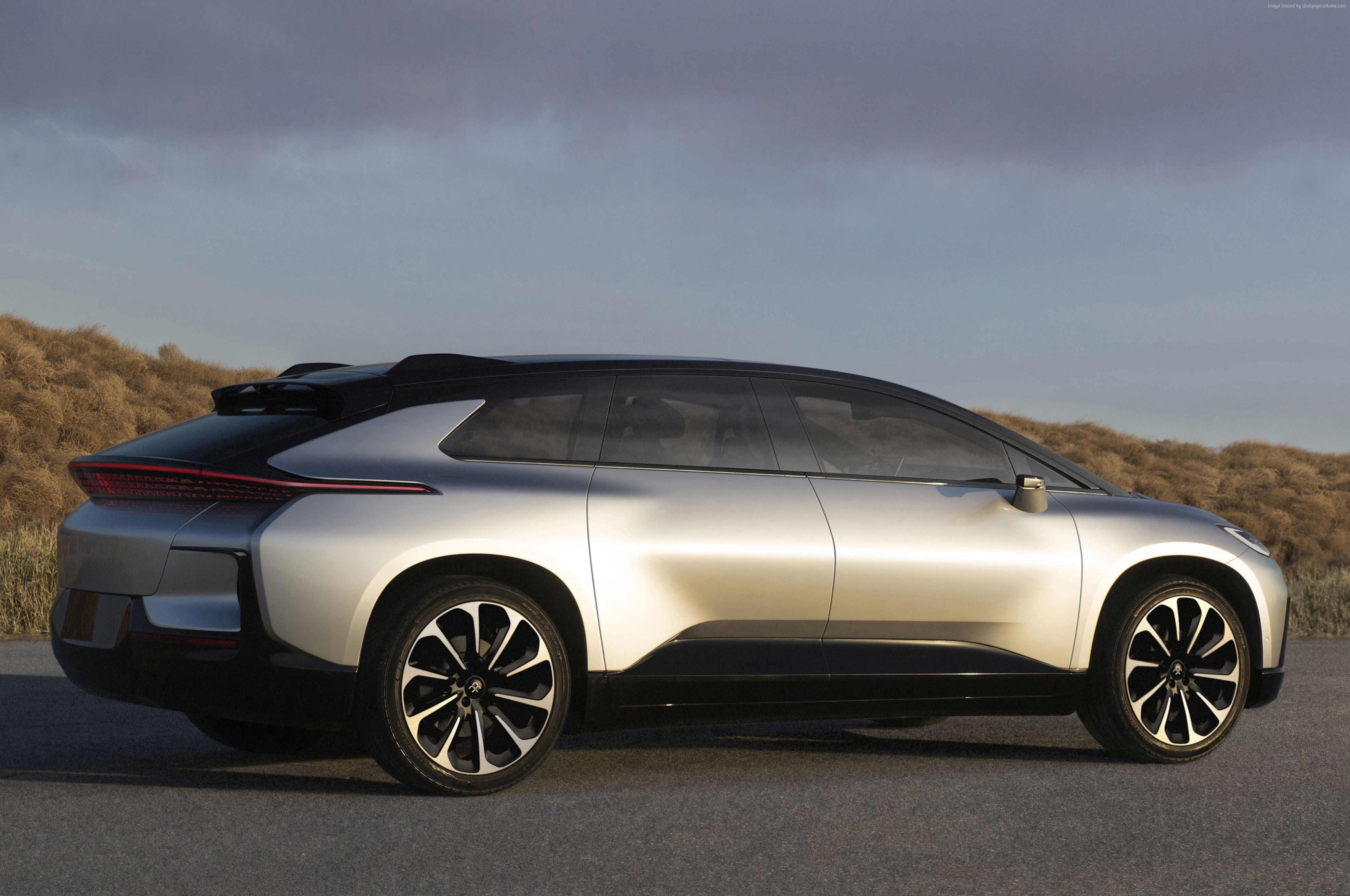 Faraday Future FF91 electric car side view HD Wallpaper