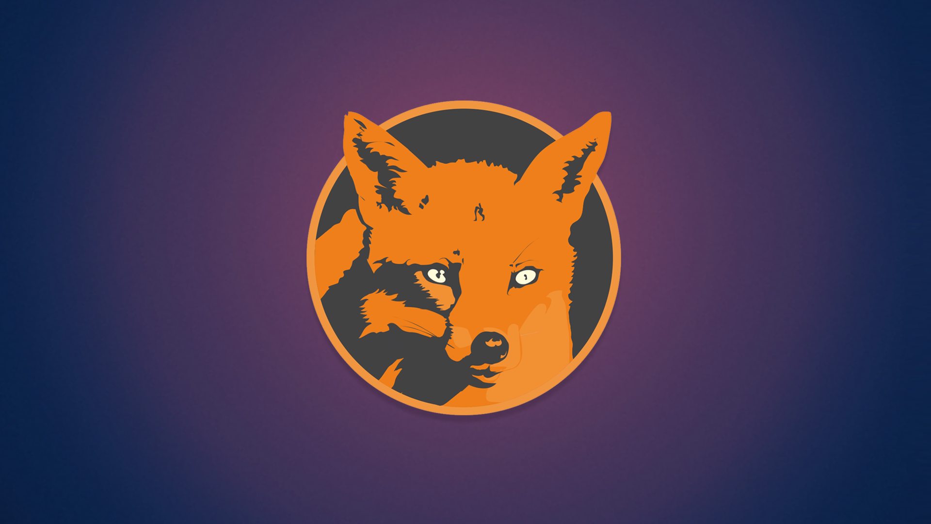 FoxyRiot logo illustration of a fox HD Wallpaper