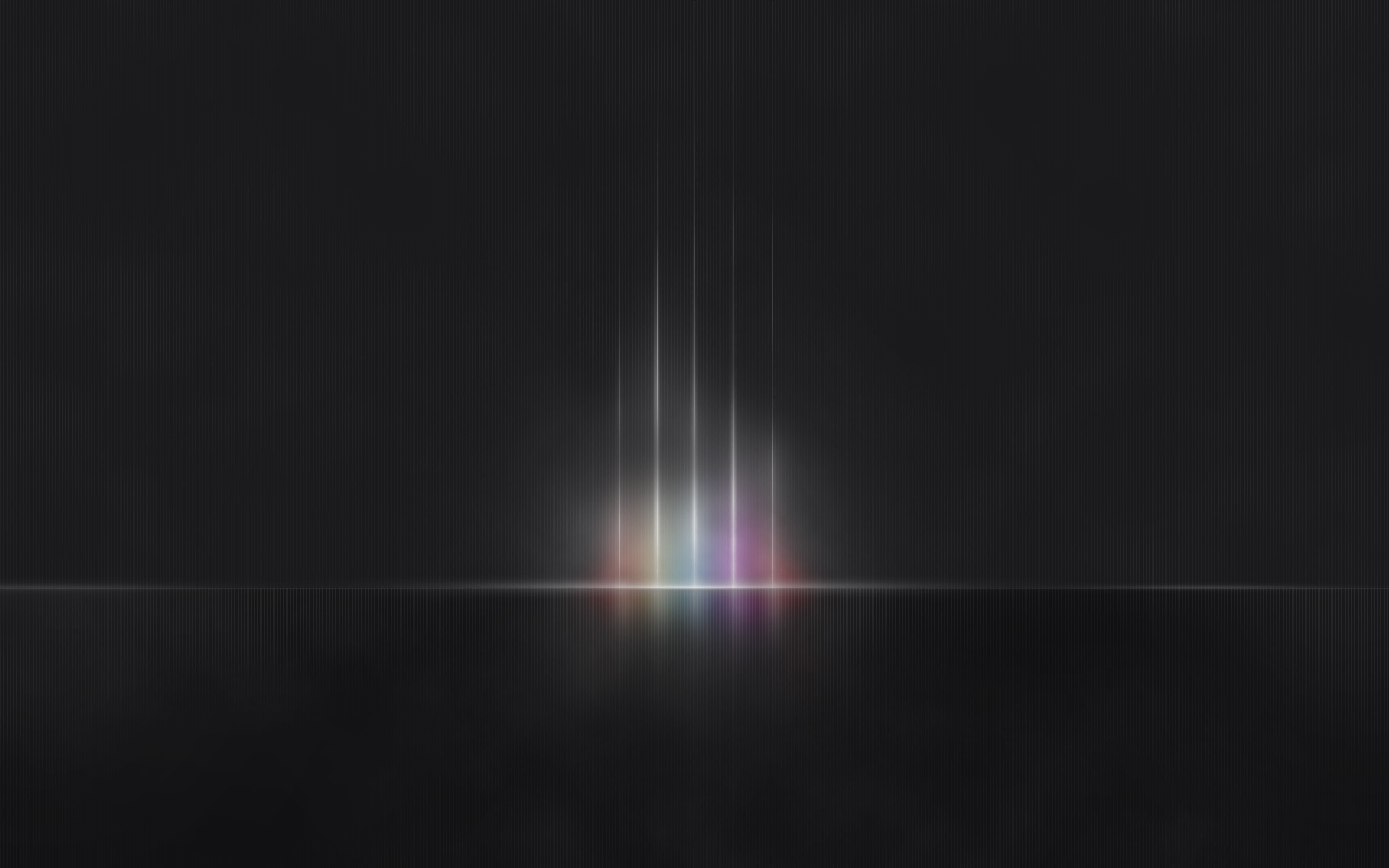 Abstract light streaks with rainbow colors on dark background HD Wallpaper