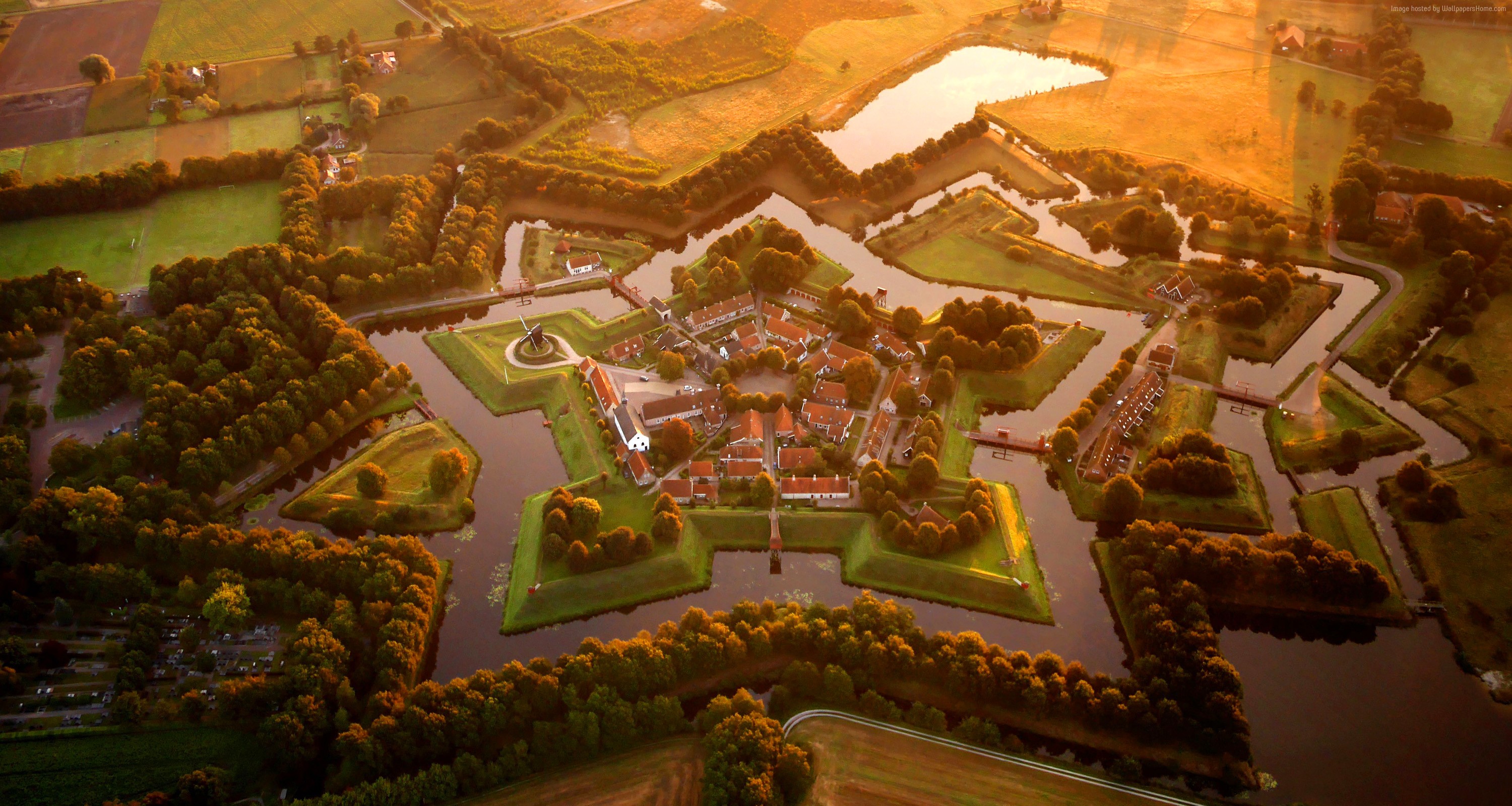 Fortress of Bourtange, Netherlands HD Wallpaper