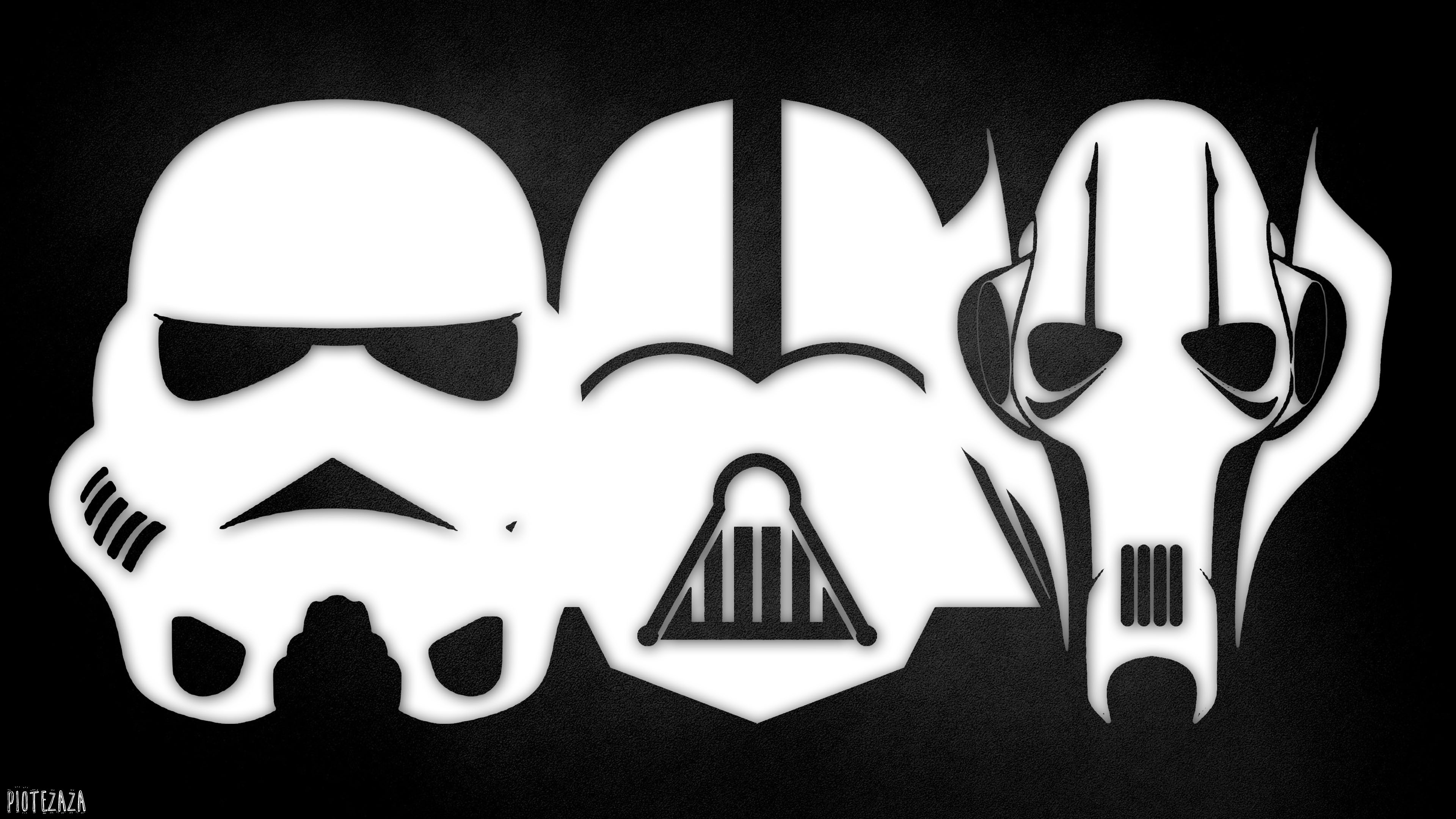 Stormtrooper, Darth Vader, and General Grievous from Star Wars HD Wallpaper