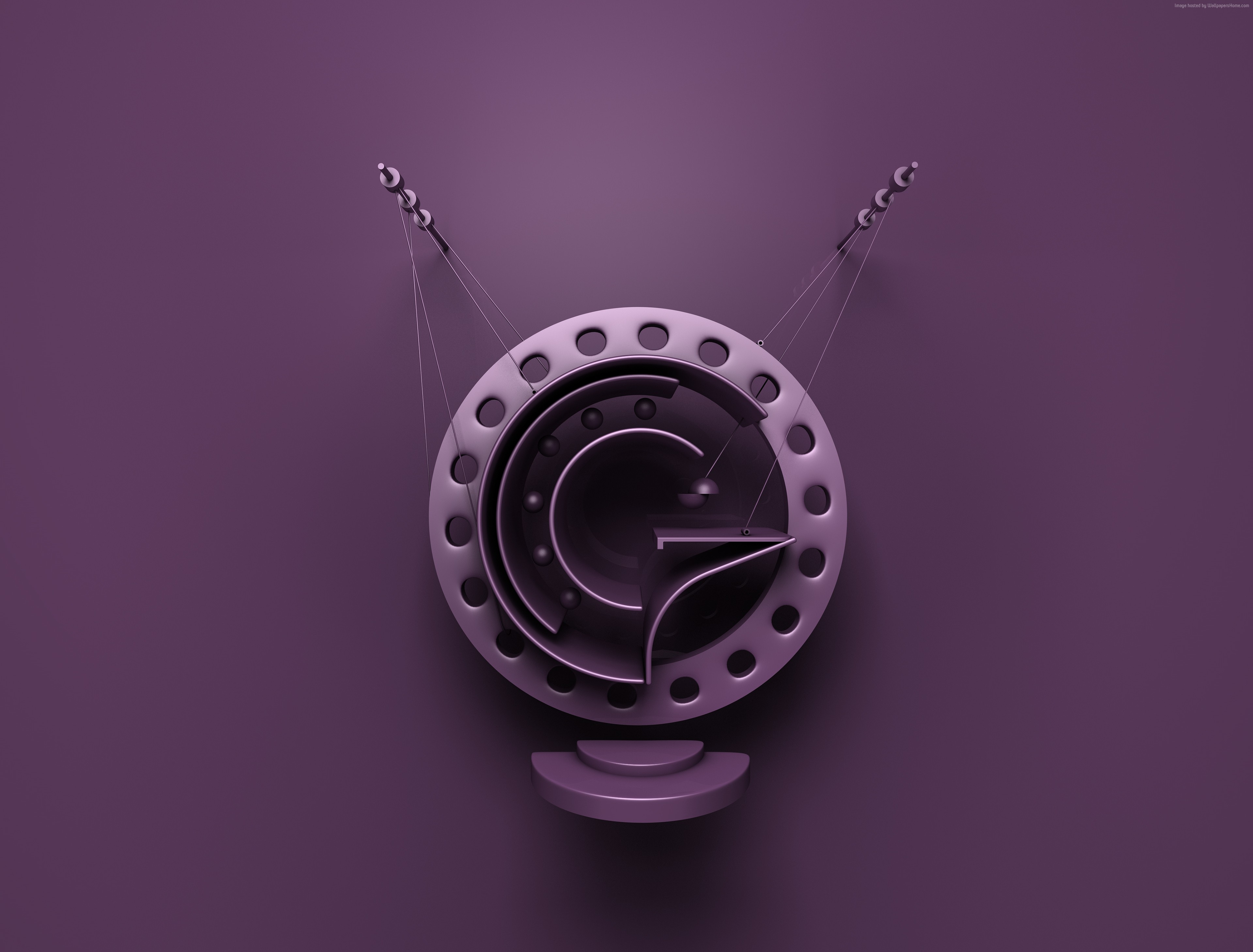 3D Letter G Logo Design HD Wallpaper