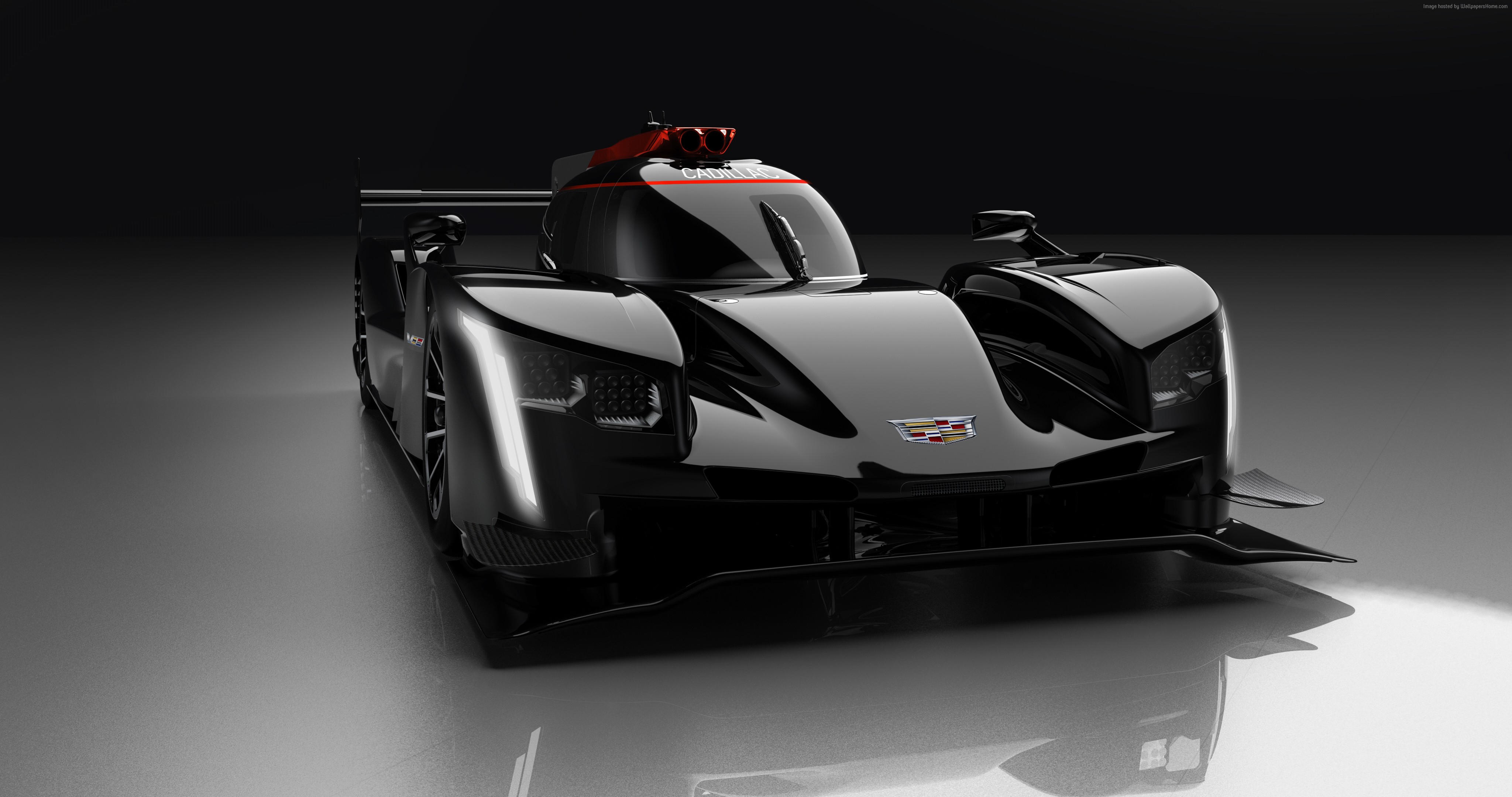 Black Cadillac DPi-VR race car HD Wallpaper