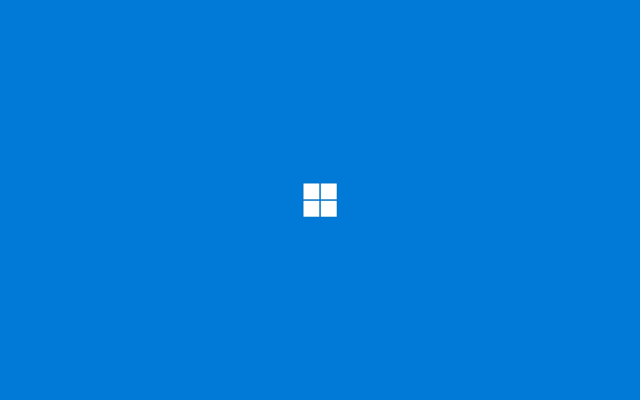 Microsoft Windows logo on blue background HD Wallpaper
