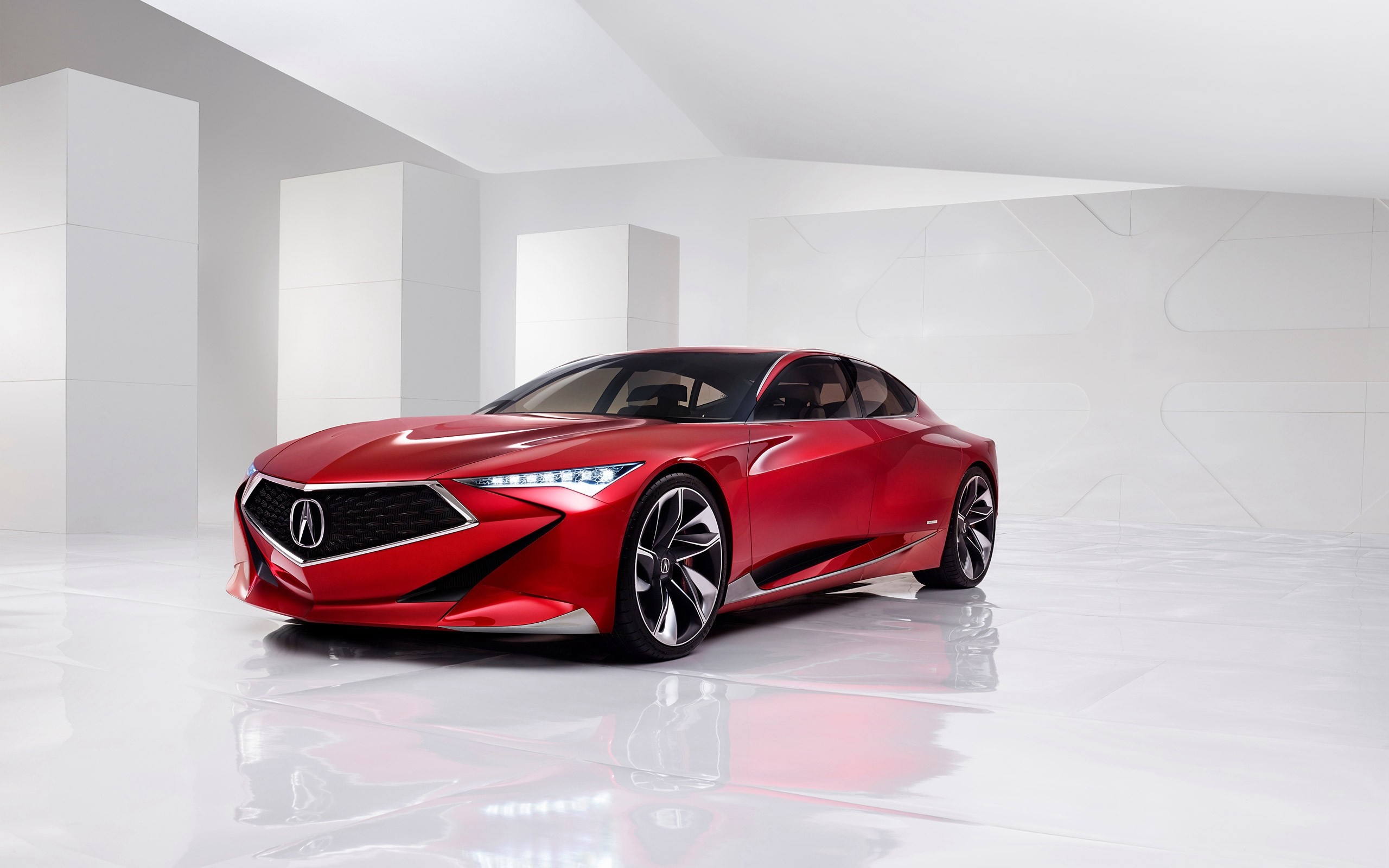 Red Acura Precision Concept car HD Wallpaper