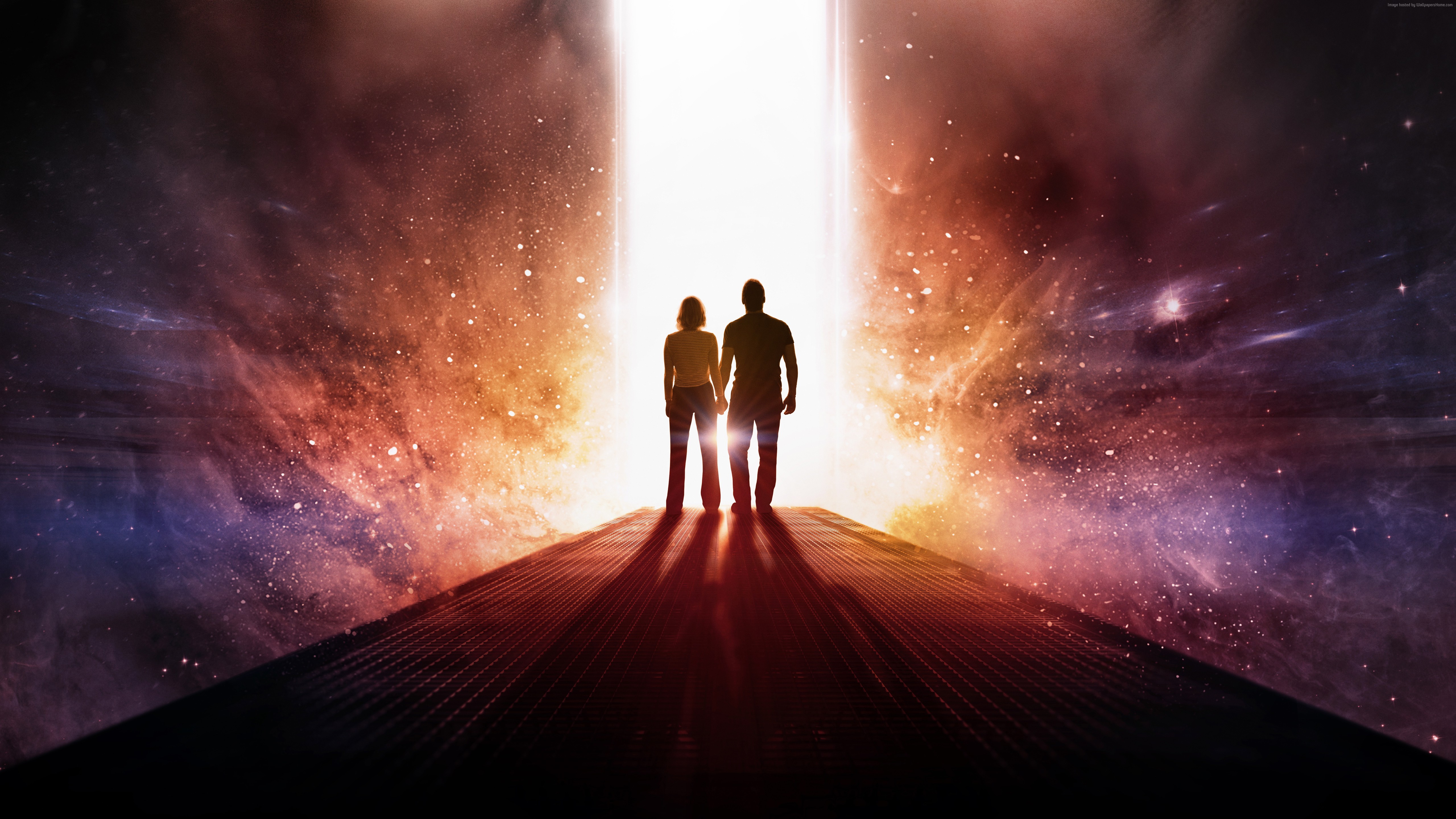 Jennifer Lawrence and Chris Pratt in Space HD Wallpaper