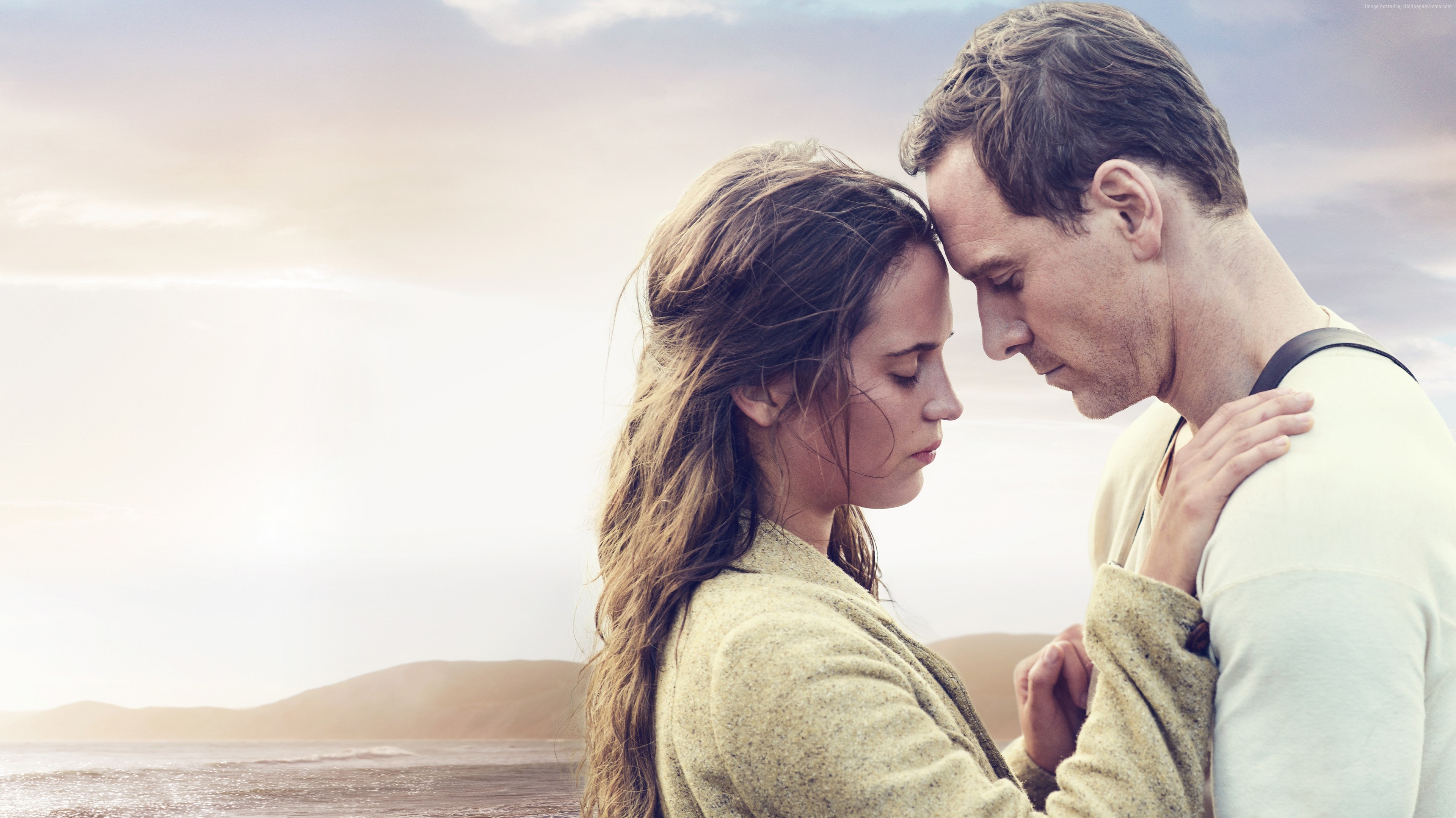 Alicia Vikander and Michael Fassbender from The Light Between Oceans HD Wallpaper