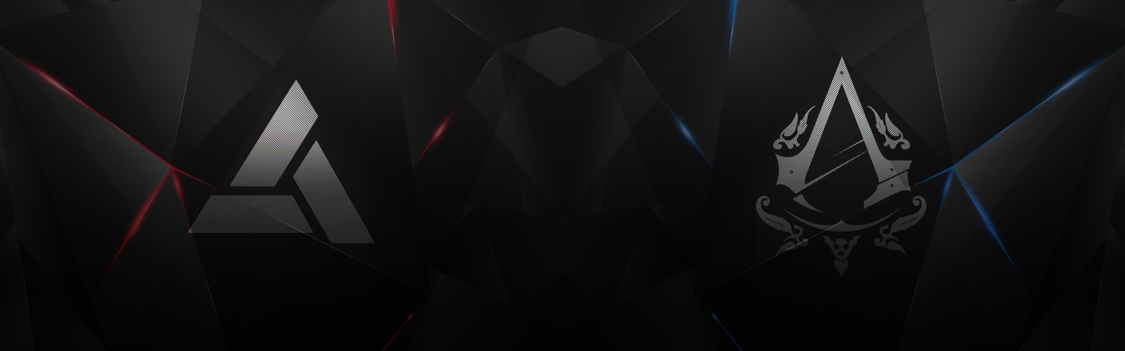 Assassin's Creed Logo and Abstract Design HD Wallpaper