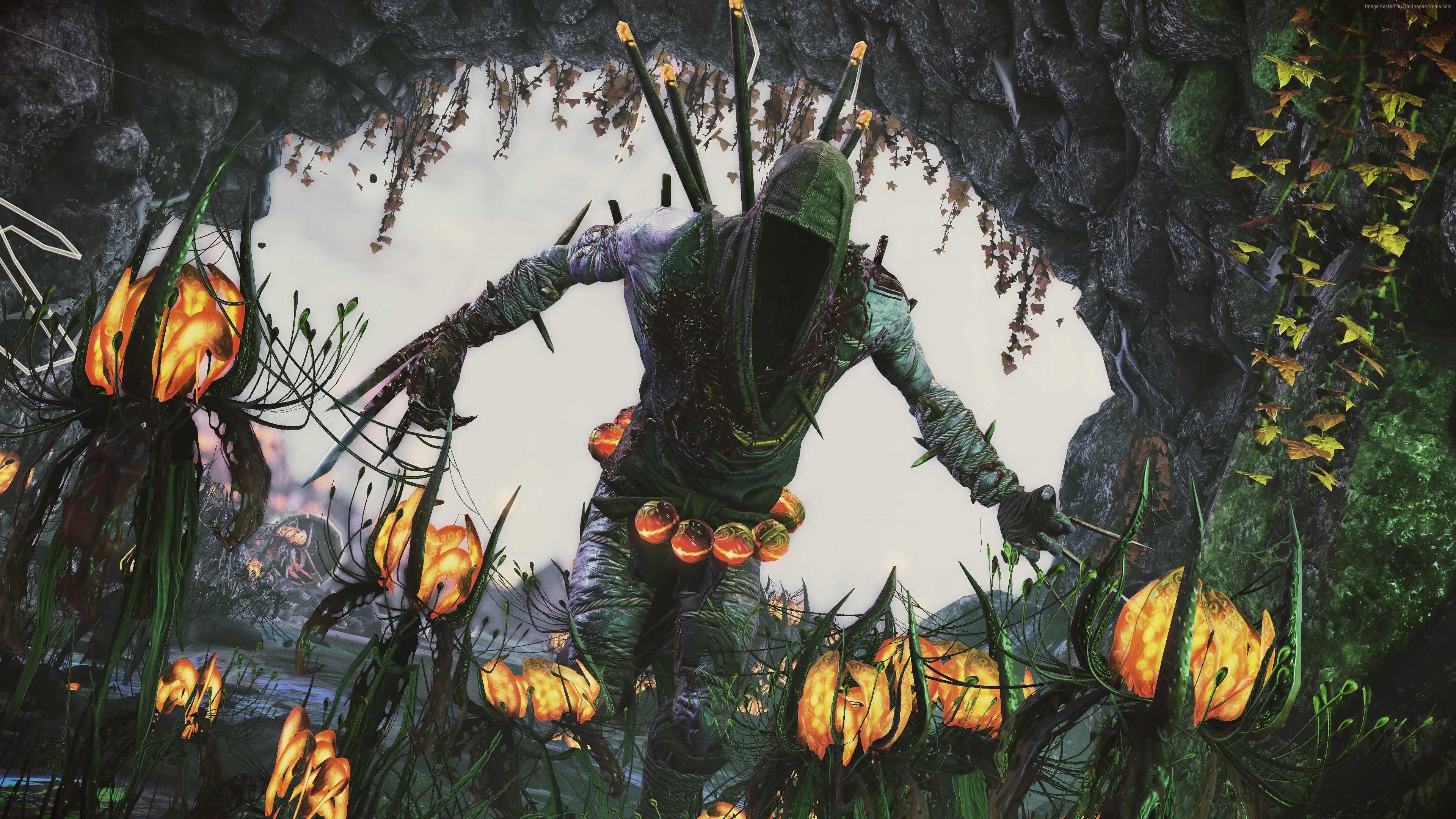 Shadow Warrior 2 character in a fantasy setting HD Wallpaper