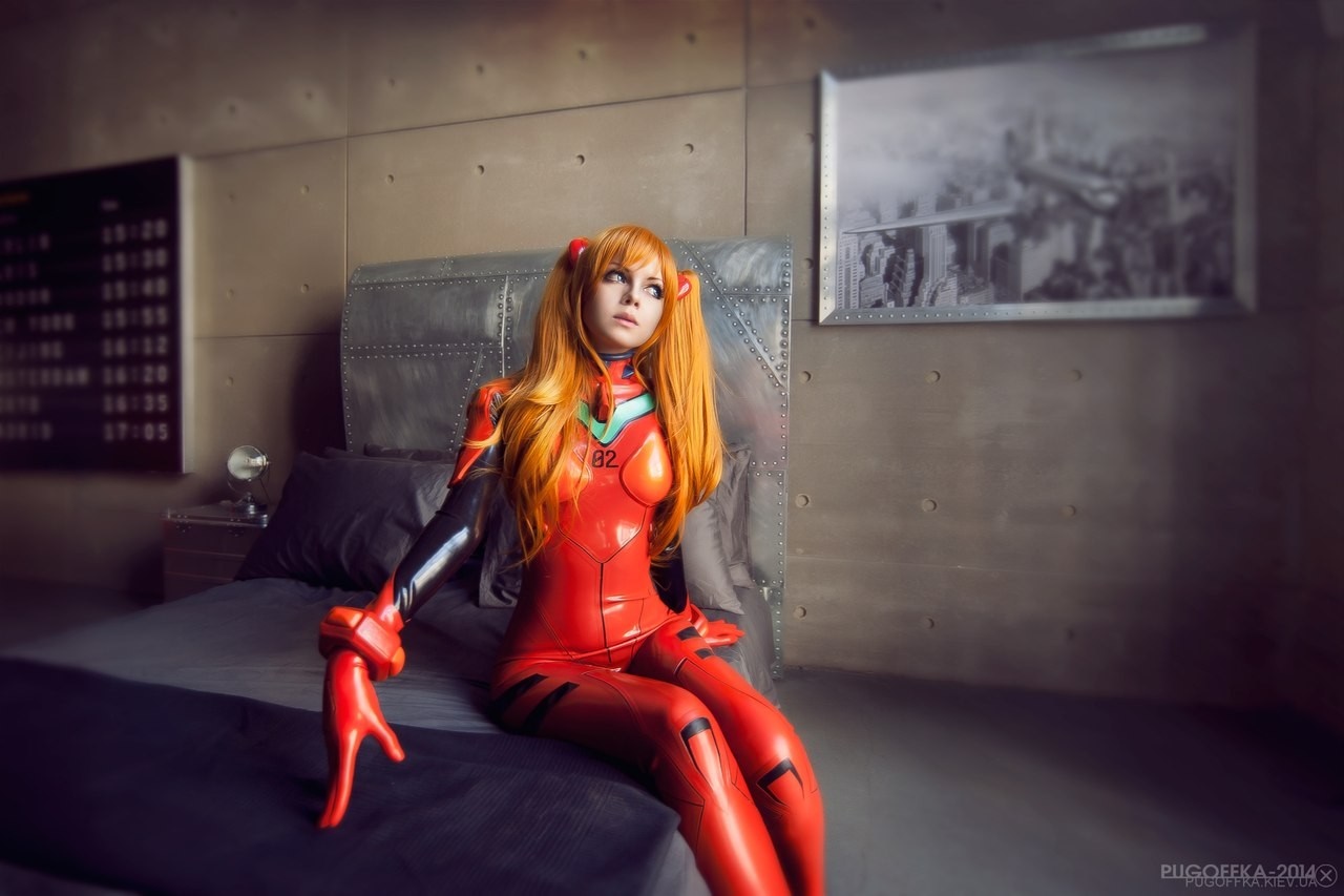 Asuka Langley Soryu from Neon Genesis Evangelion cosplay HD Wallpaper