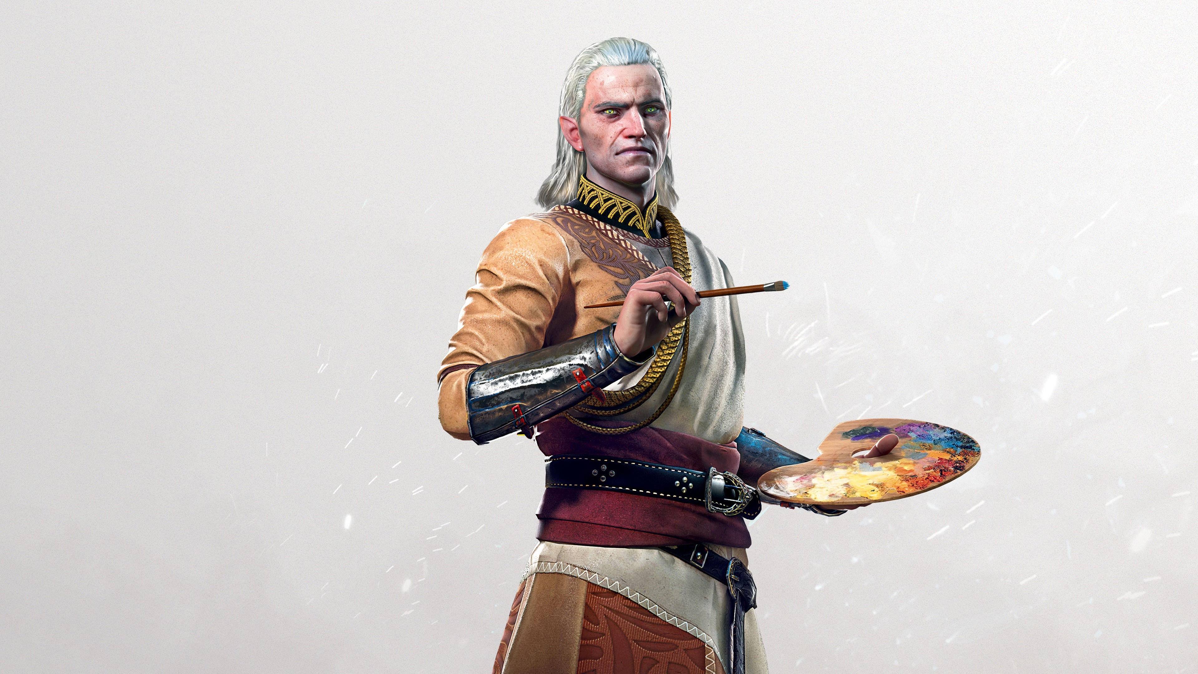 Geralt of Rivia as an artist from The Witcher 3 HD Wallpaper