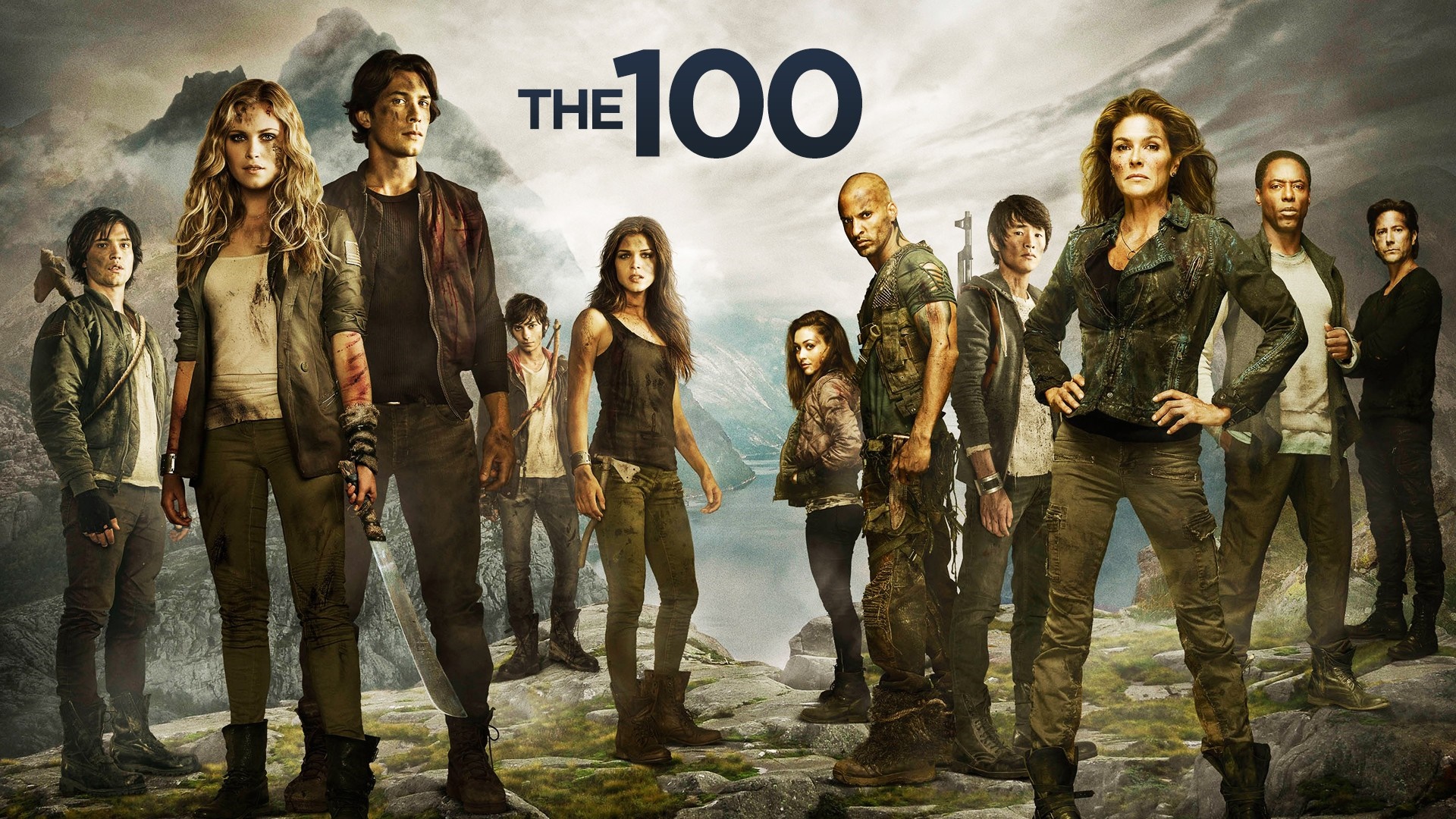 The 100 cast group photo HD Wallpaper