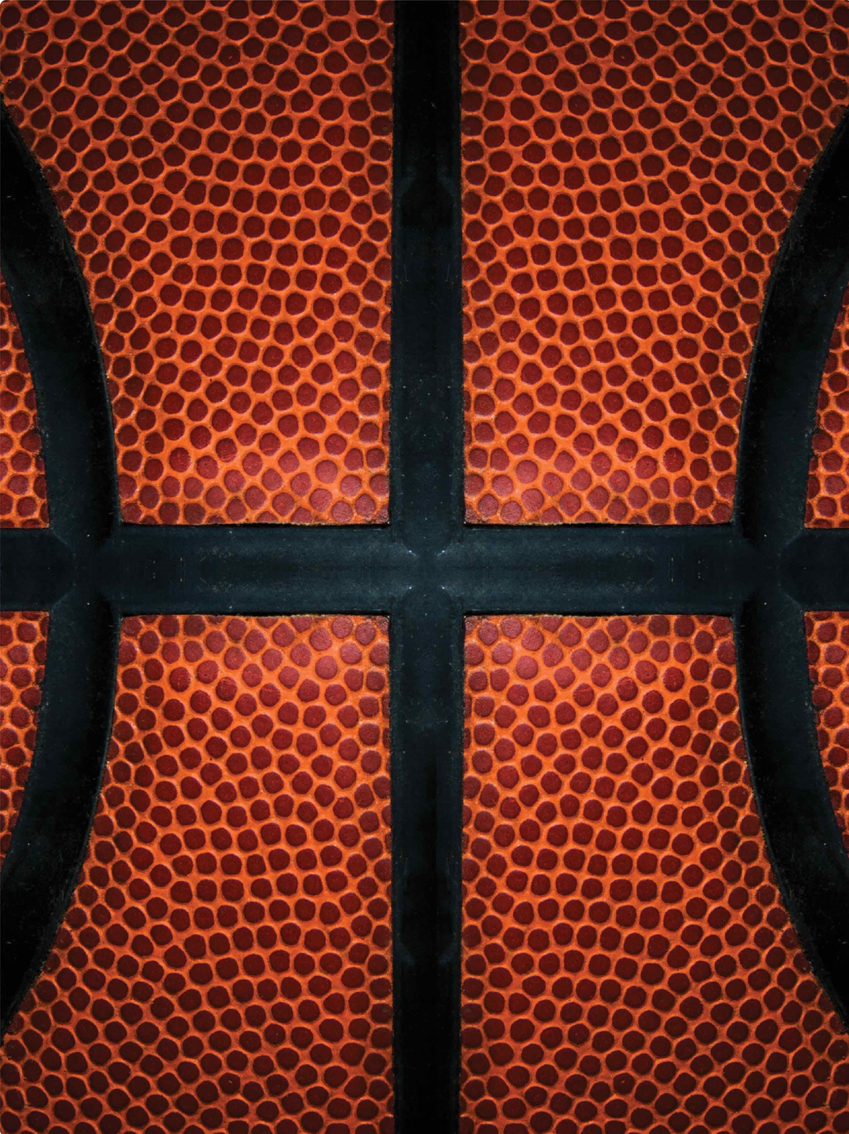 Close-up of a basketball texture HD Wallpaper