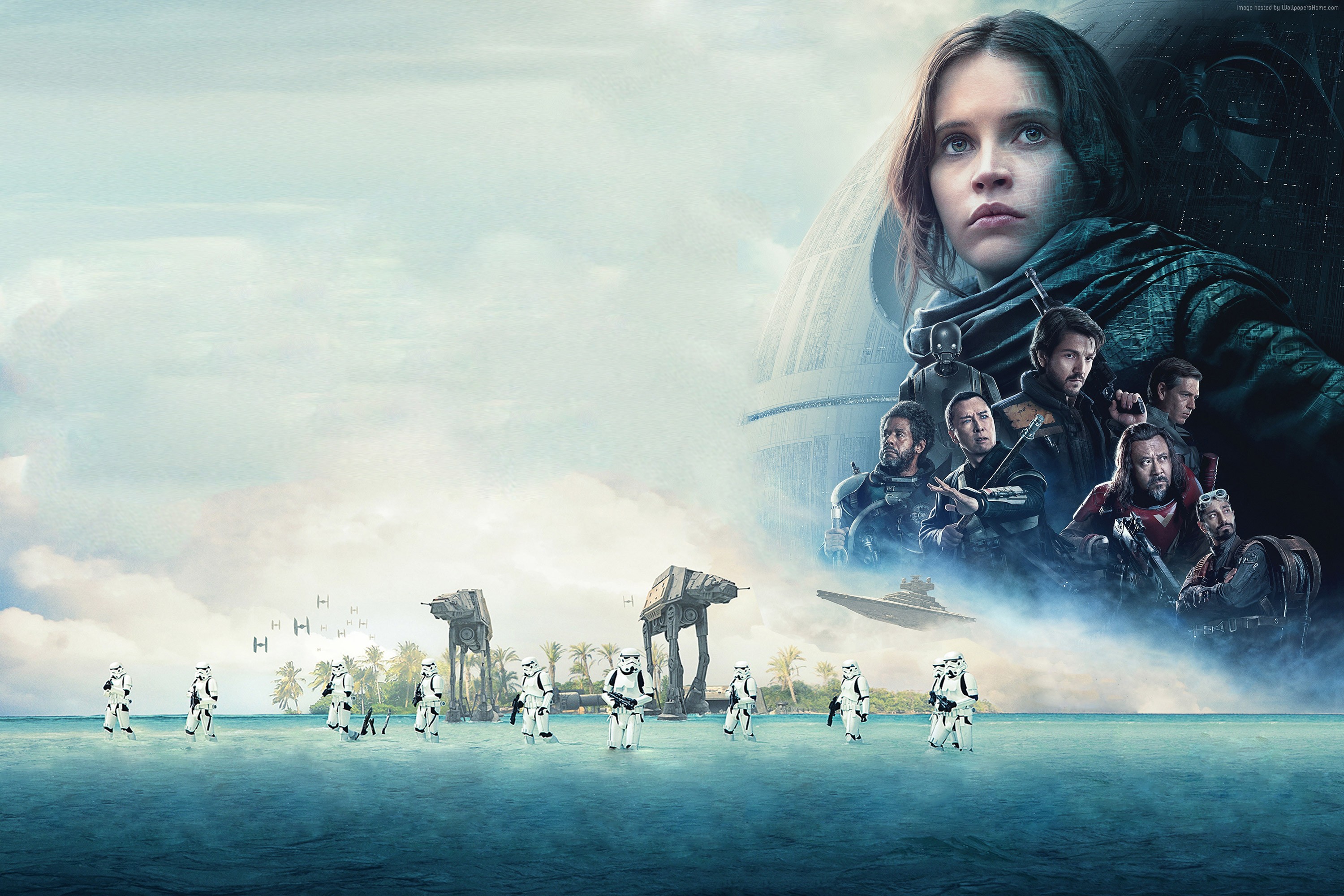 Rogue One: A Star Wars Story Poster with Felicity Jones HD Wallpaper