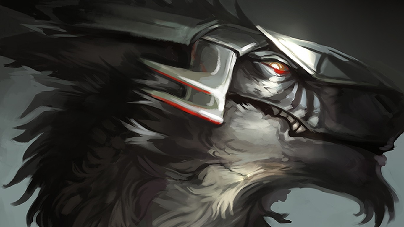 Close-up of a dragon-like creature with armor HD Wallpaper