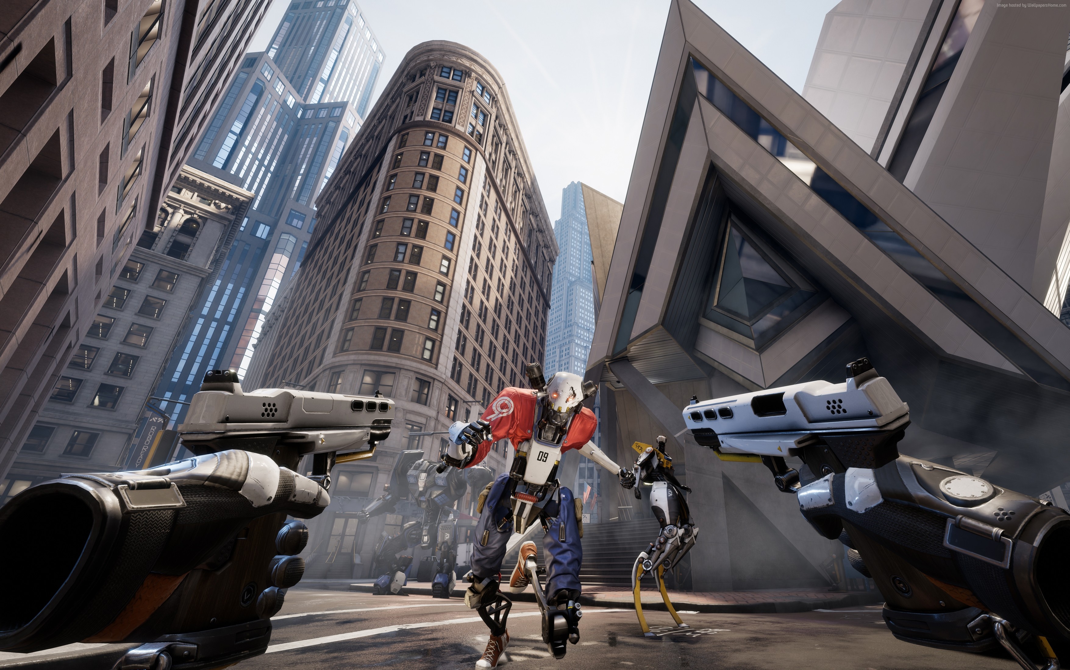 Robo Recall VR game with robots and guns HD Wallpaper