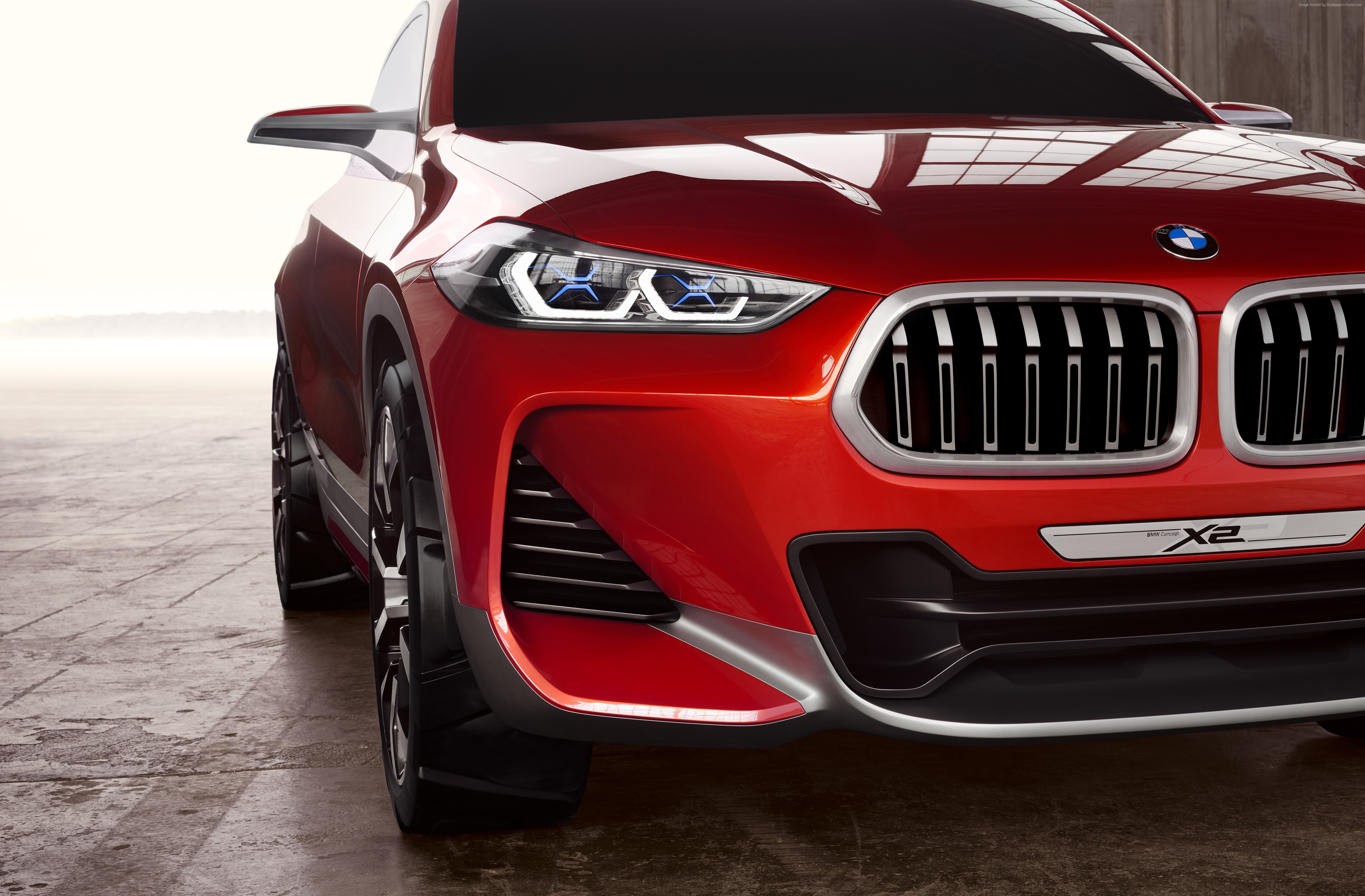 Red BMW X2 Crossover Concept Car HD Wallpaper
