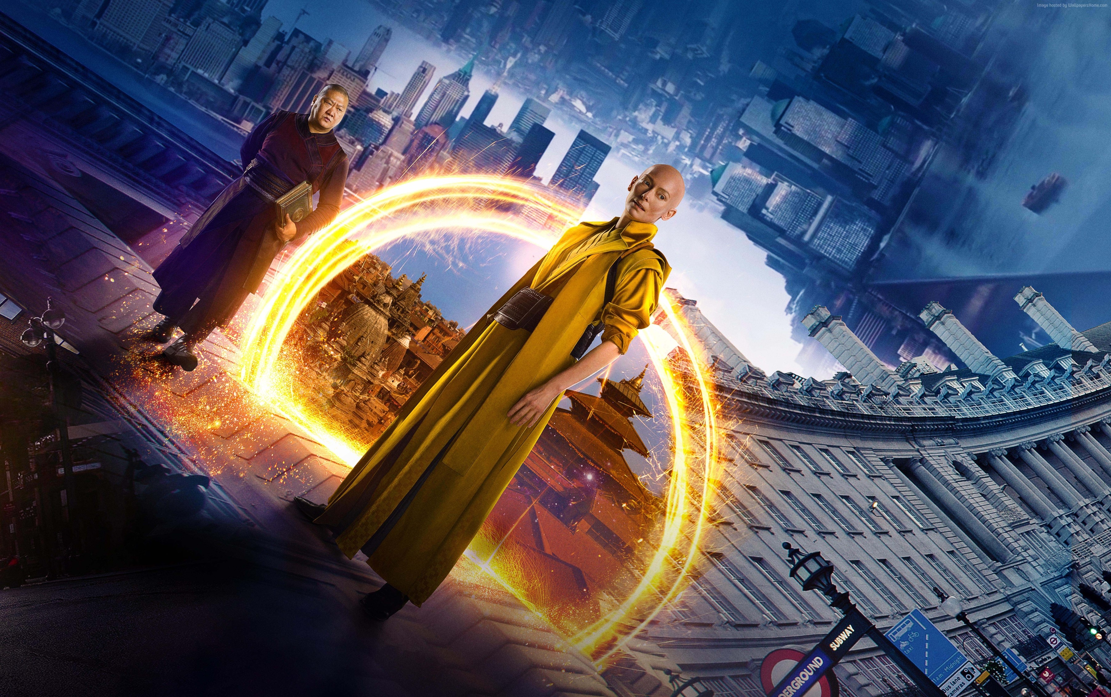 The Ancient One and Wong from Doctor Strange HD Wallpaper