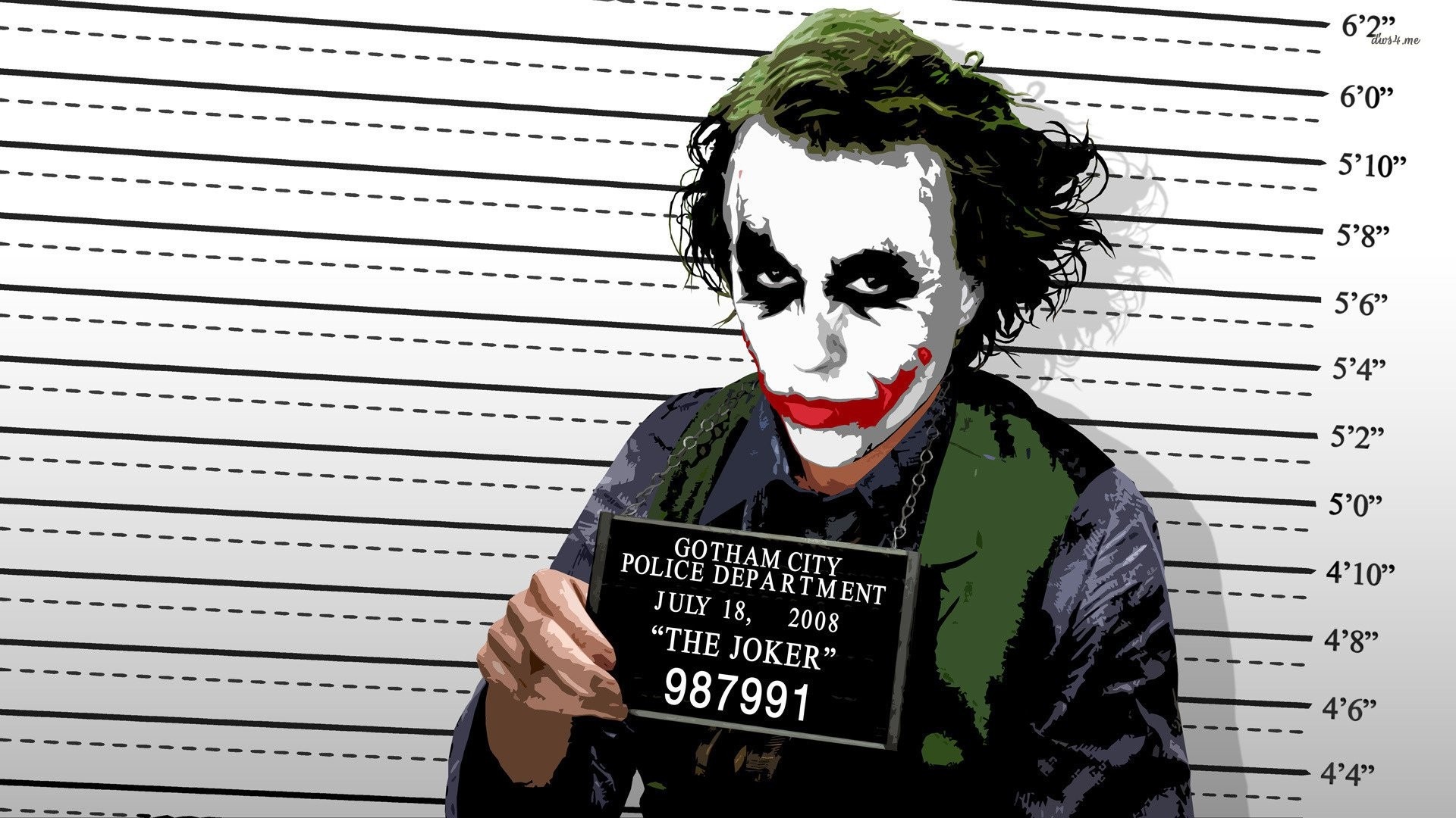 The Joker from Gotham City Police Department HD Wallpaper