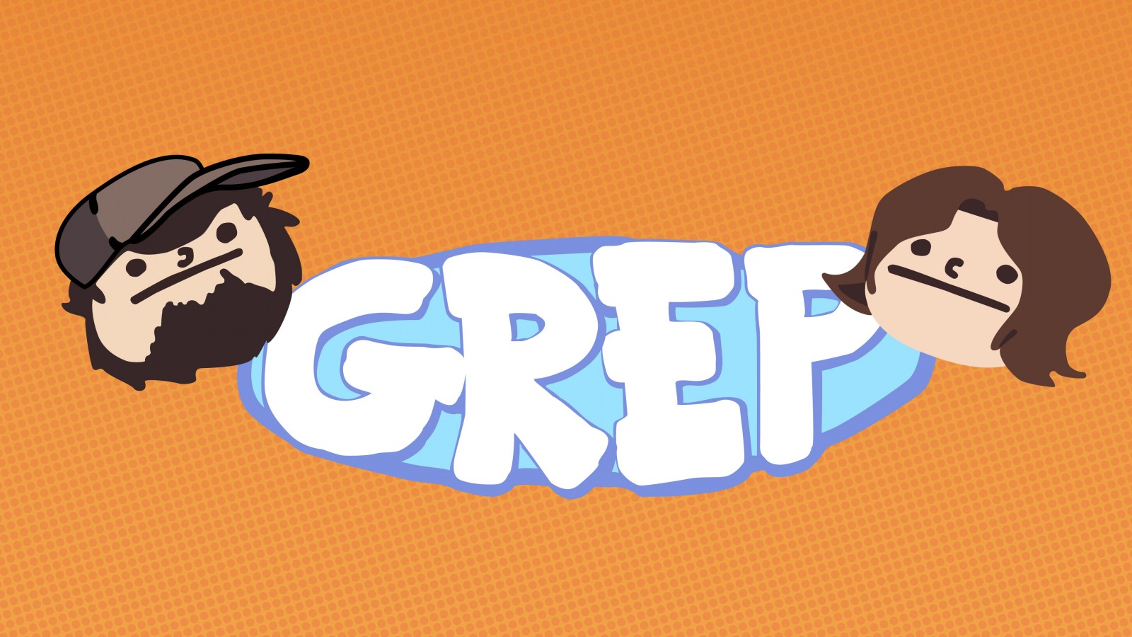 Game Grumps logo with cartoon characters HD Wallpaper