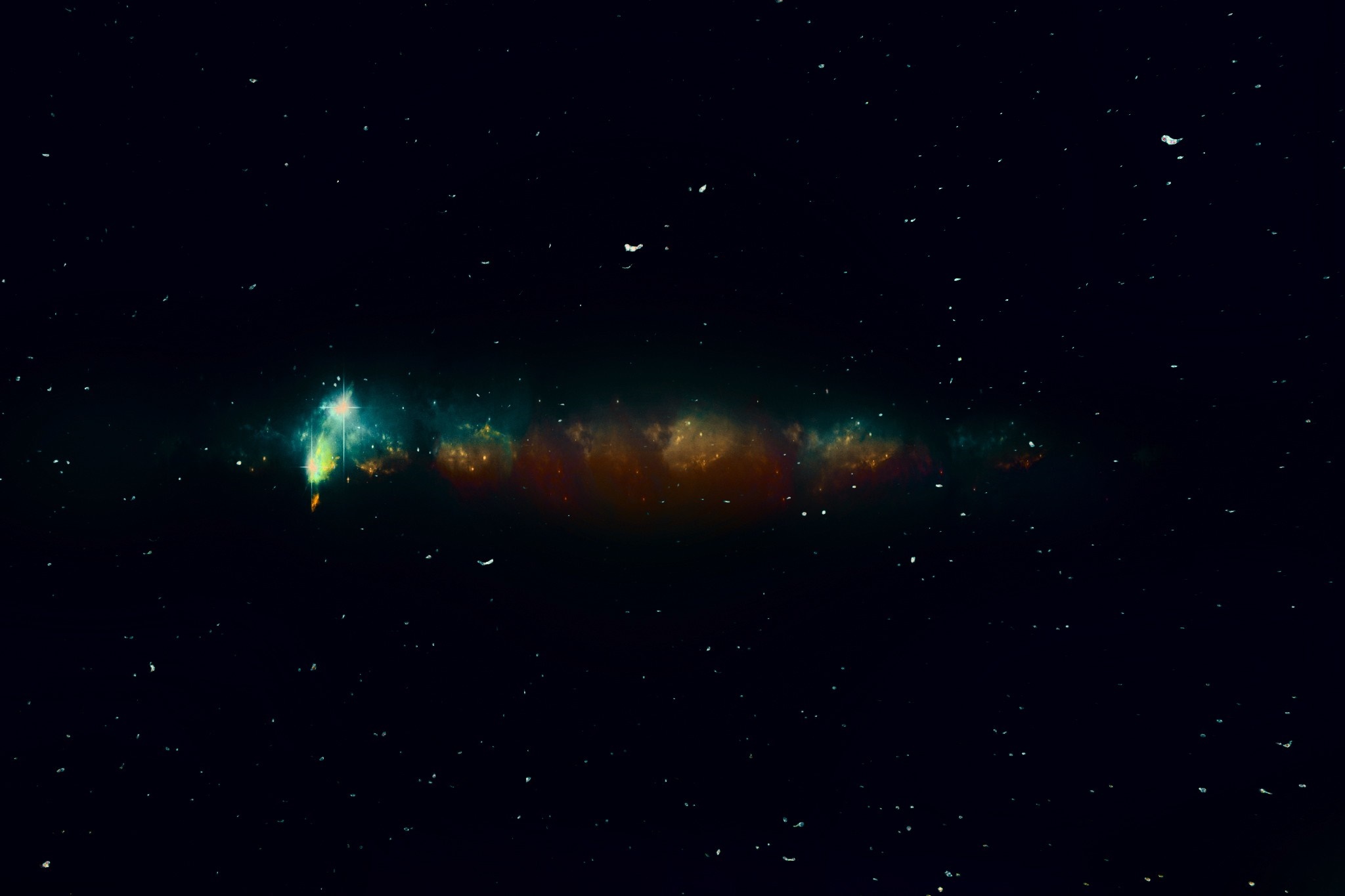 Space nebula with stars HD Wallpaper