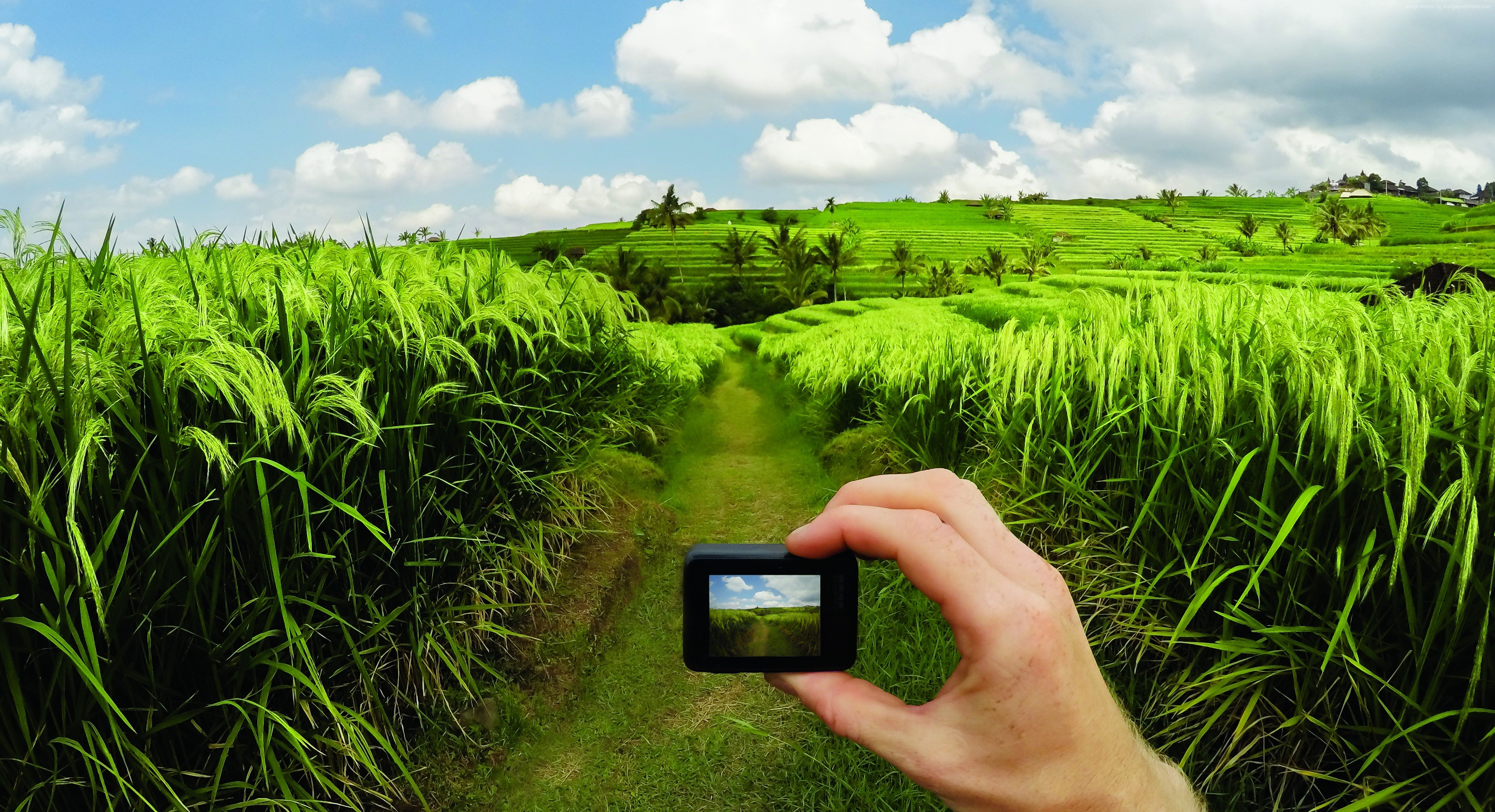GoPro HERO 5 recording rice terraces by Travis Burke HD Wallpaper