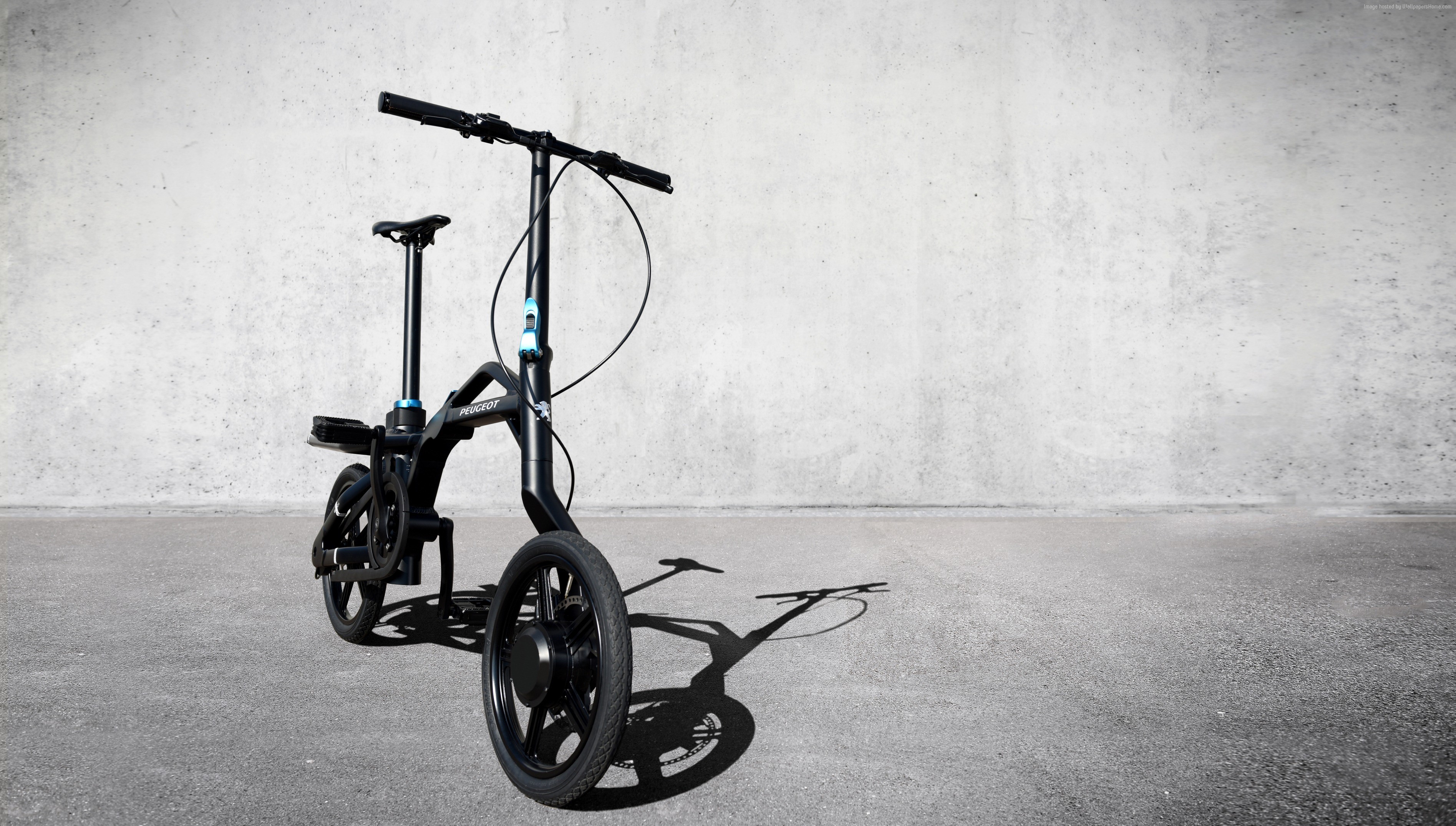 Peugeot eF01 folding electric bike HD Wallpaper