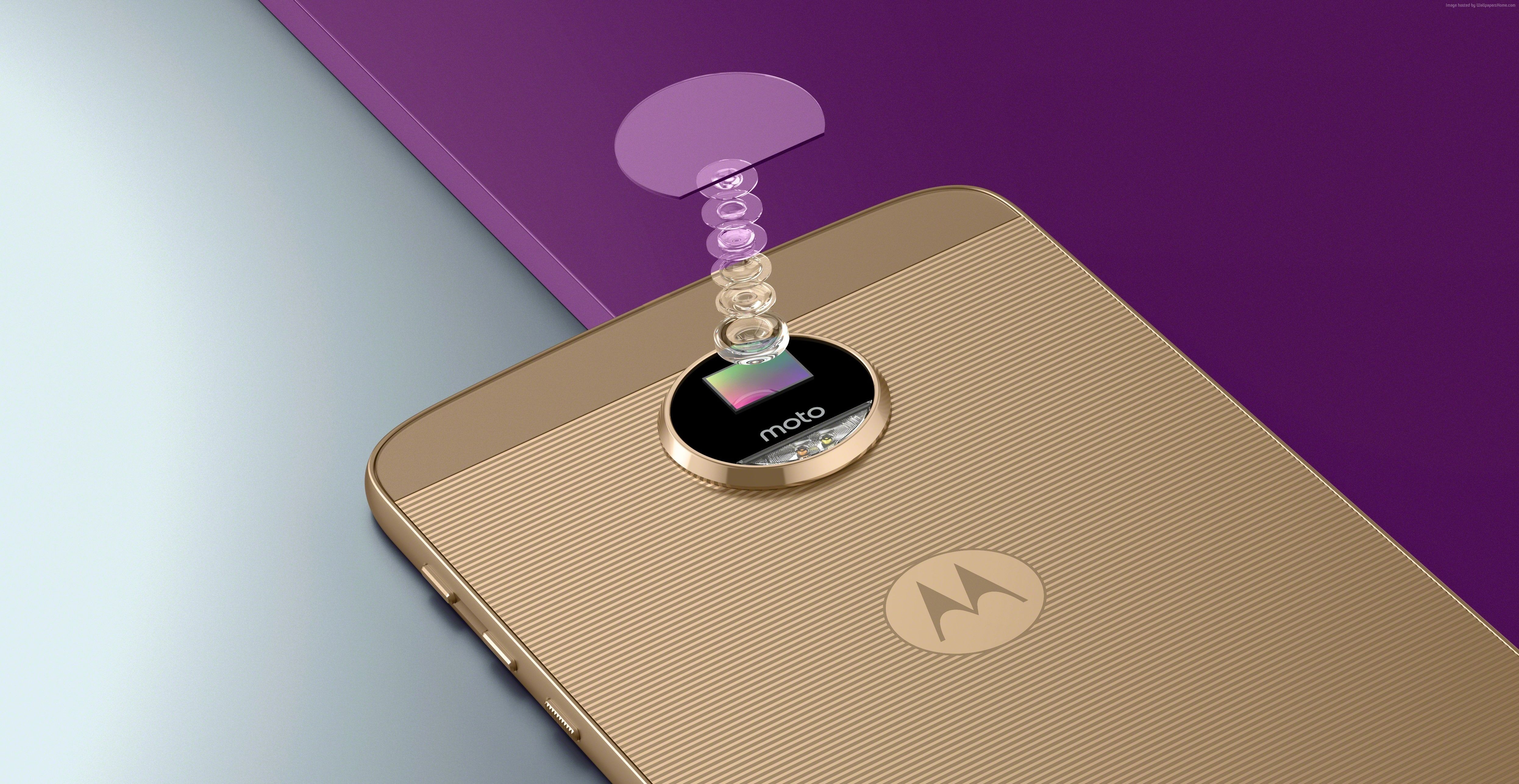 Moto Z smartphone with camera lens assembly HD Wallpaper