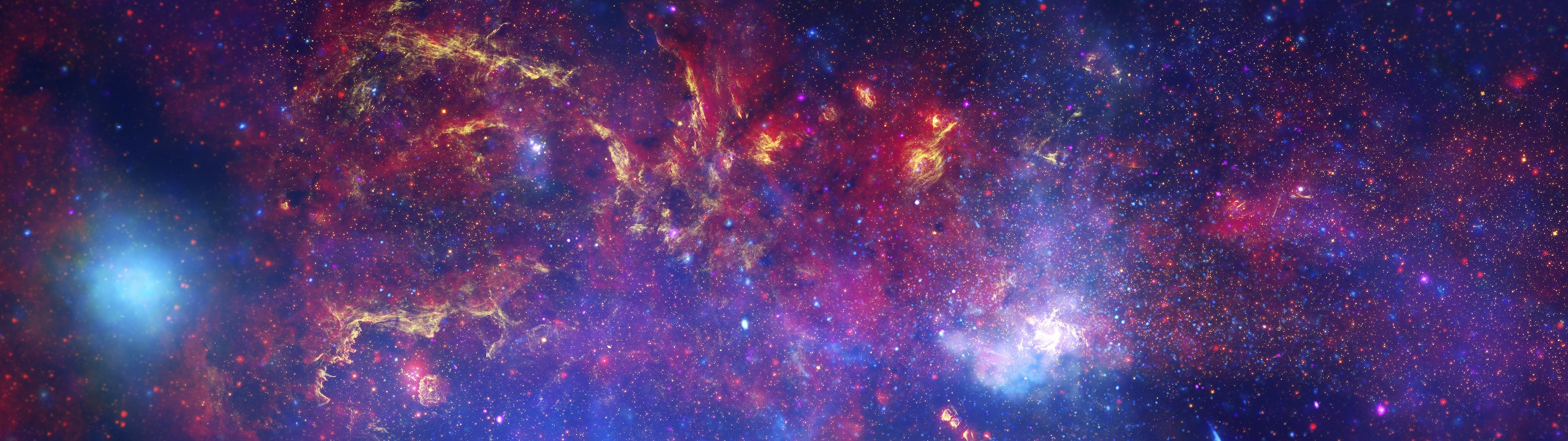 Colorful galaxy with stars and nebulae HD Wallpaper