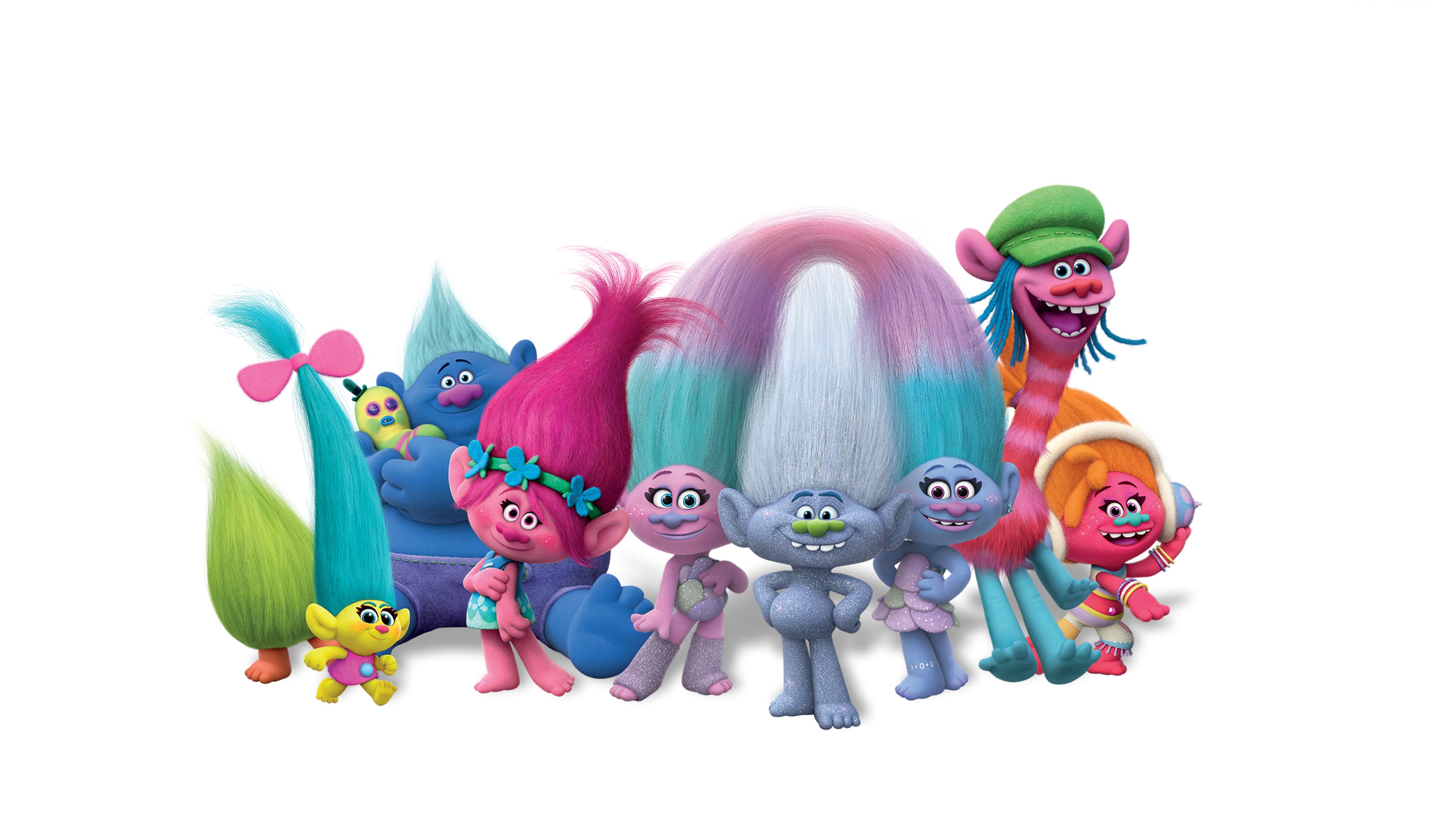 Trolls characters group HD Wallpaper