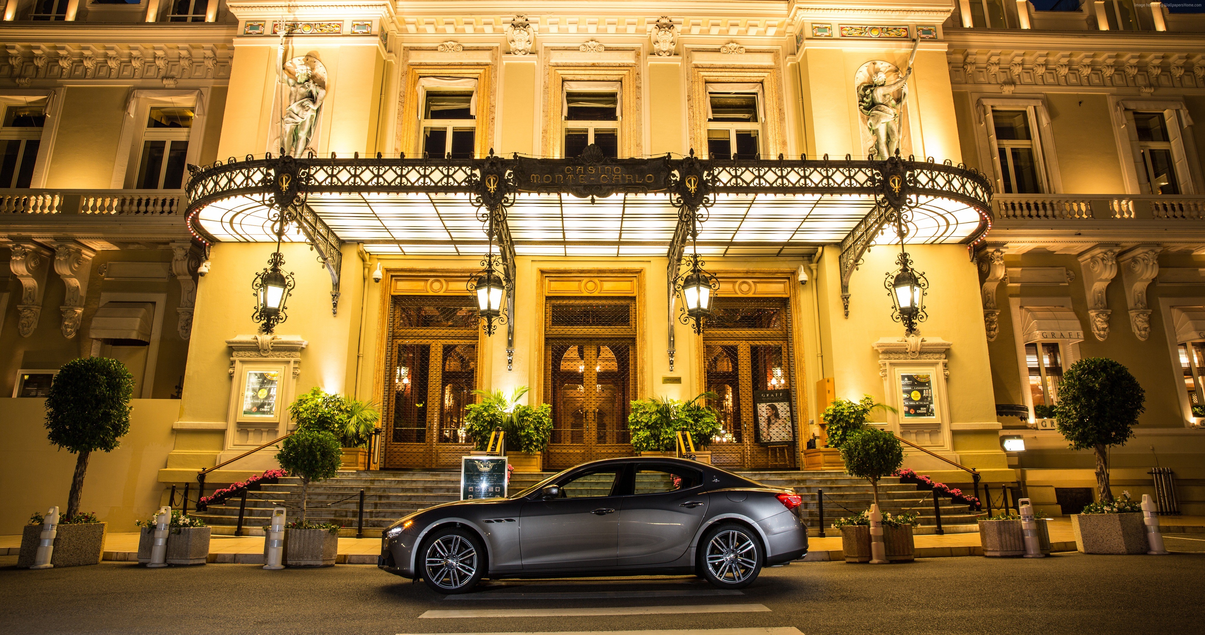 Maserati Ghibli S Q4 at Monte Carlo Casino HD Wallpaper