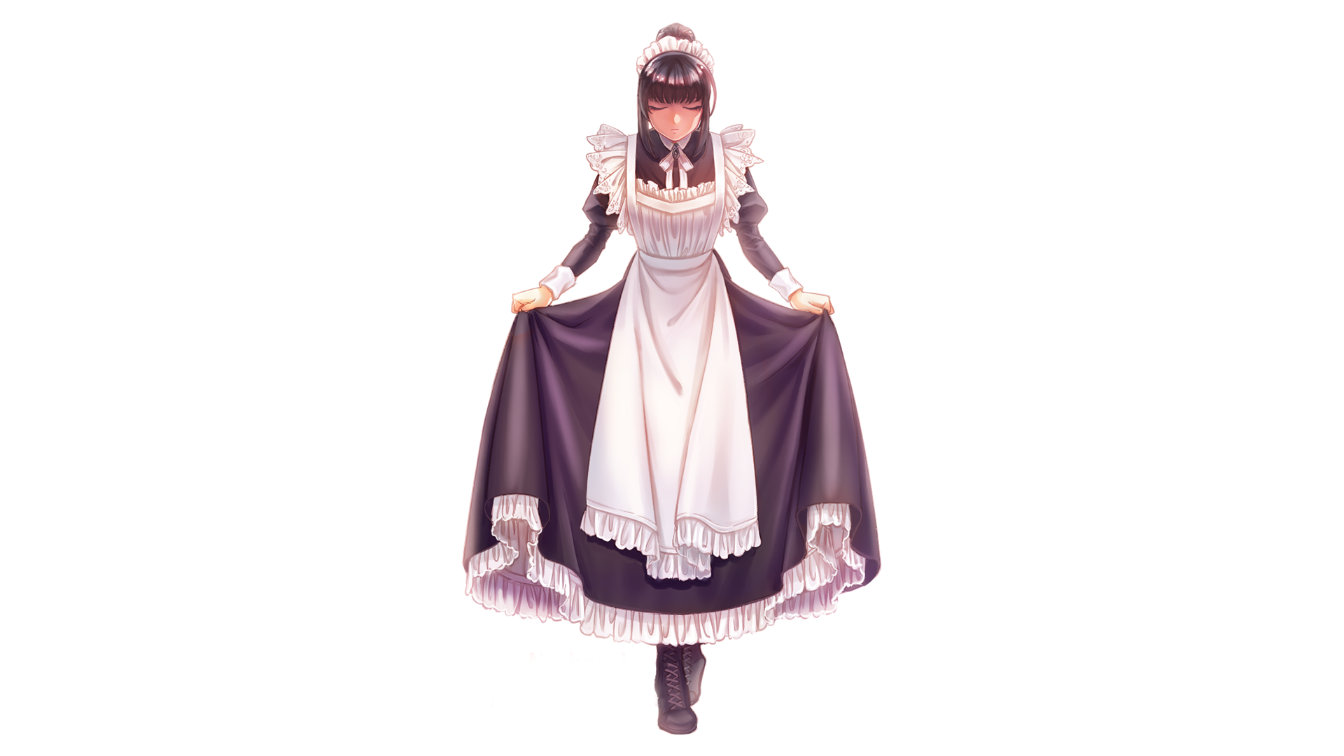 Gamma Narberal from Overlord anime maid costume HD Wallpaper