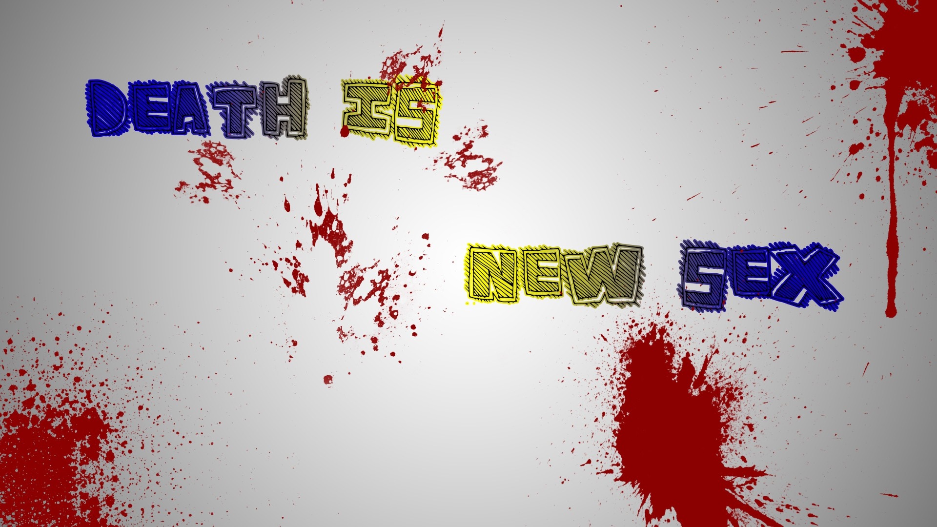 Death is New Sex text graphic HD Wallpaper