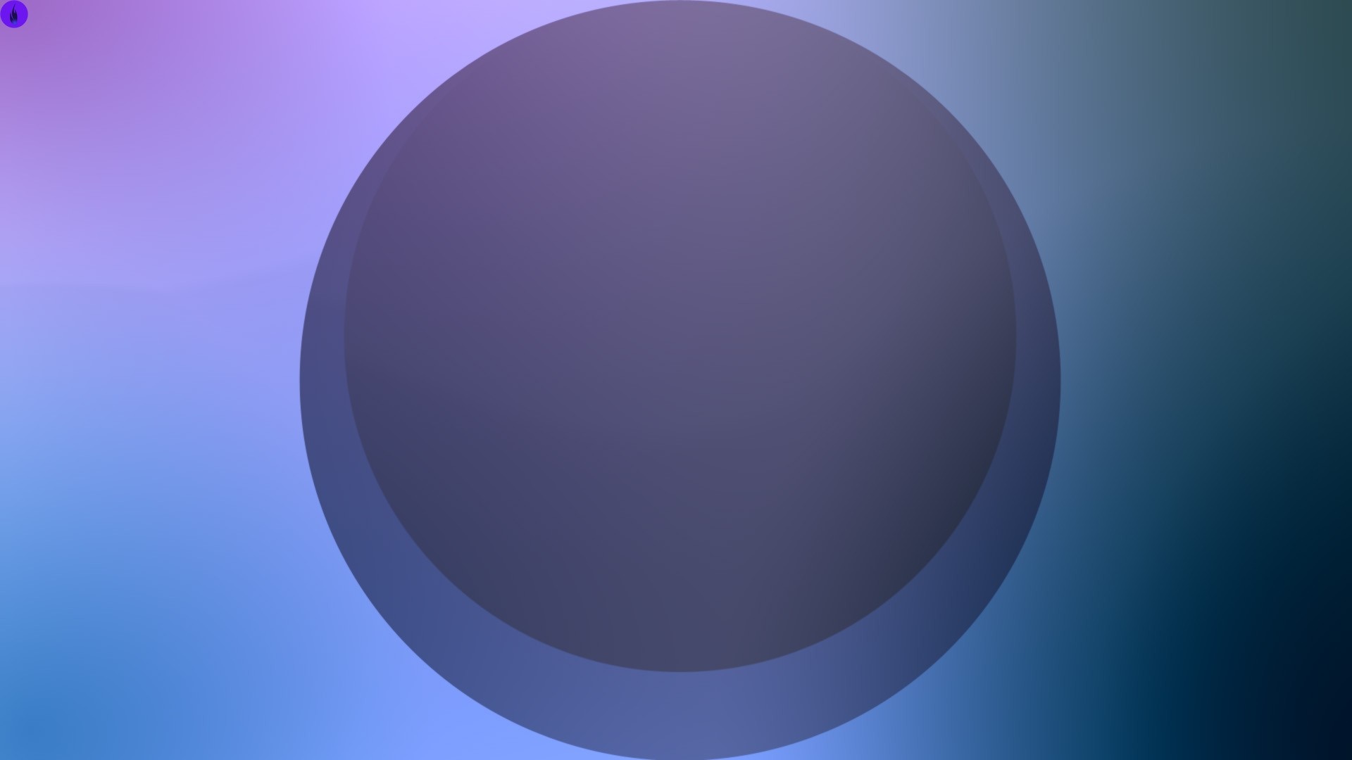 Abstract sphere with gradient background HD Wallpaper