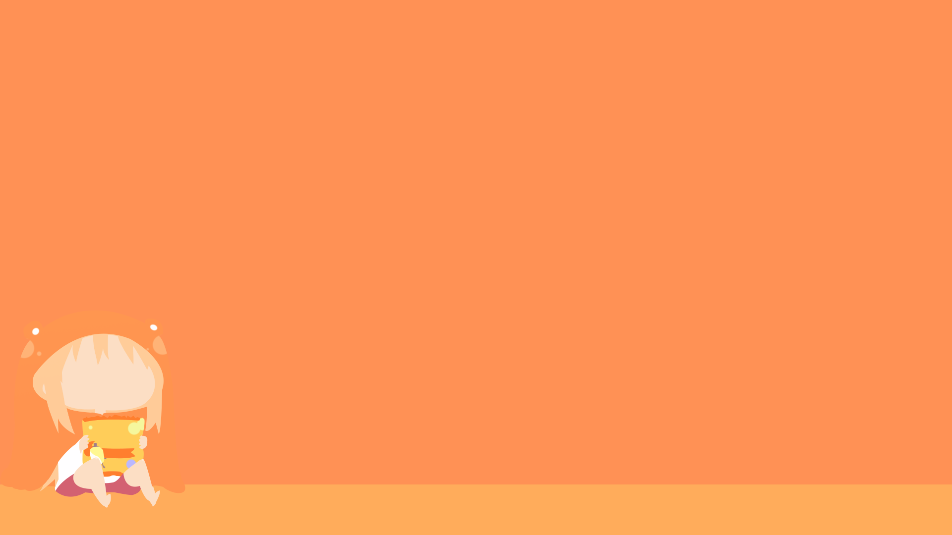 Umaru Doma from Himouto! Umaru-chan holding a box HD Wallpaper