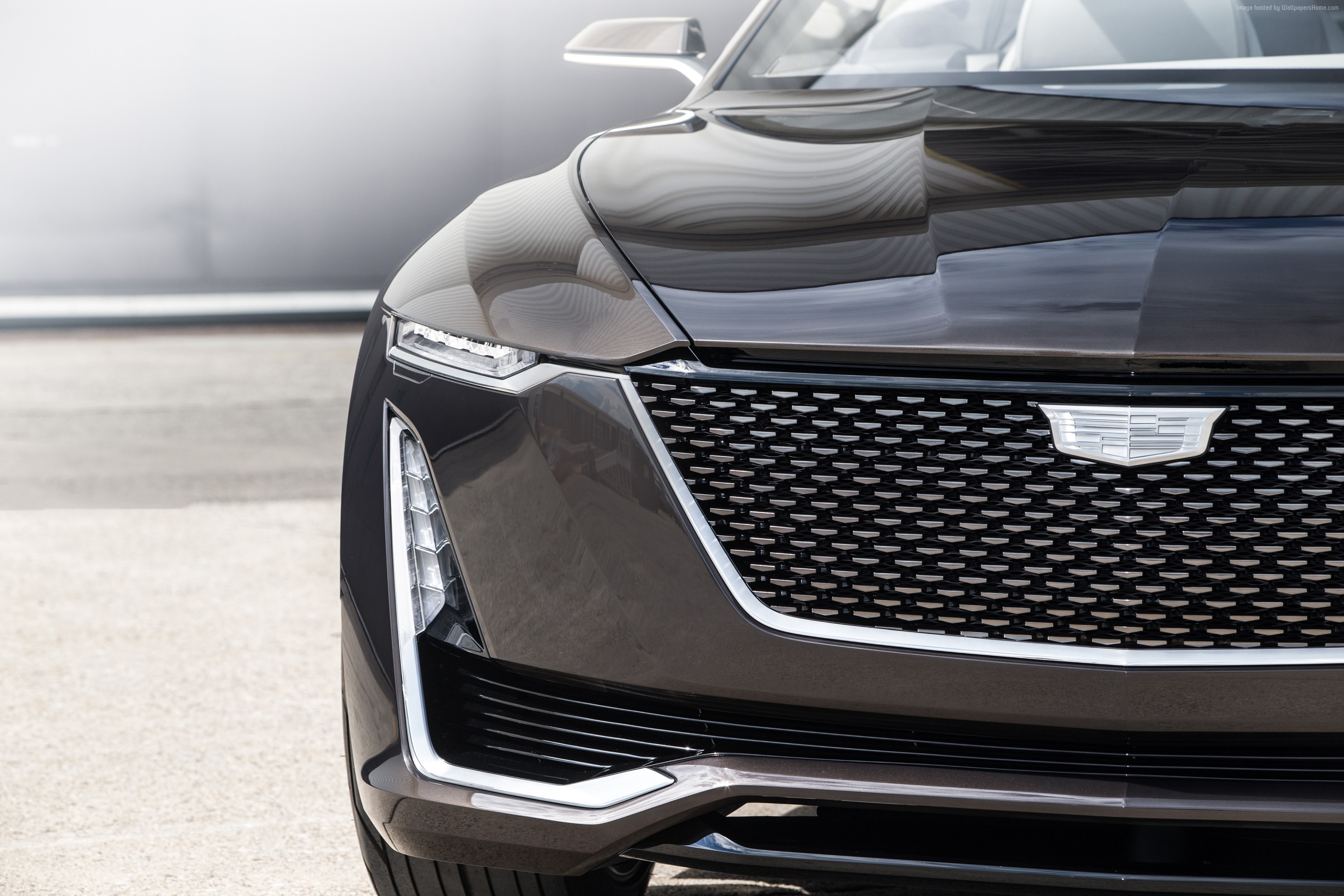 Cadillac Escala concept sedan front grille and headlights HD Wallpaper
