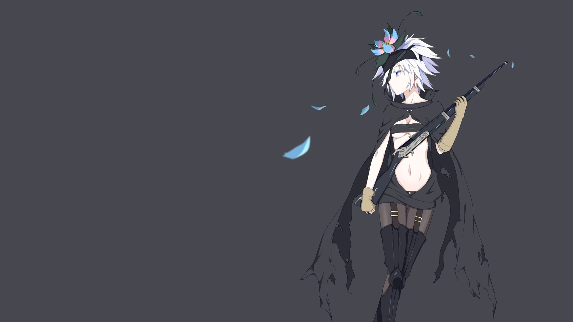 Fremy Speeddraw from Rokka no Yuusha holding a rifle HD Wallpaper