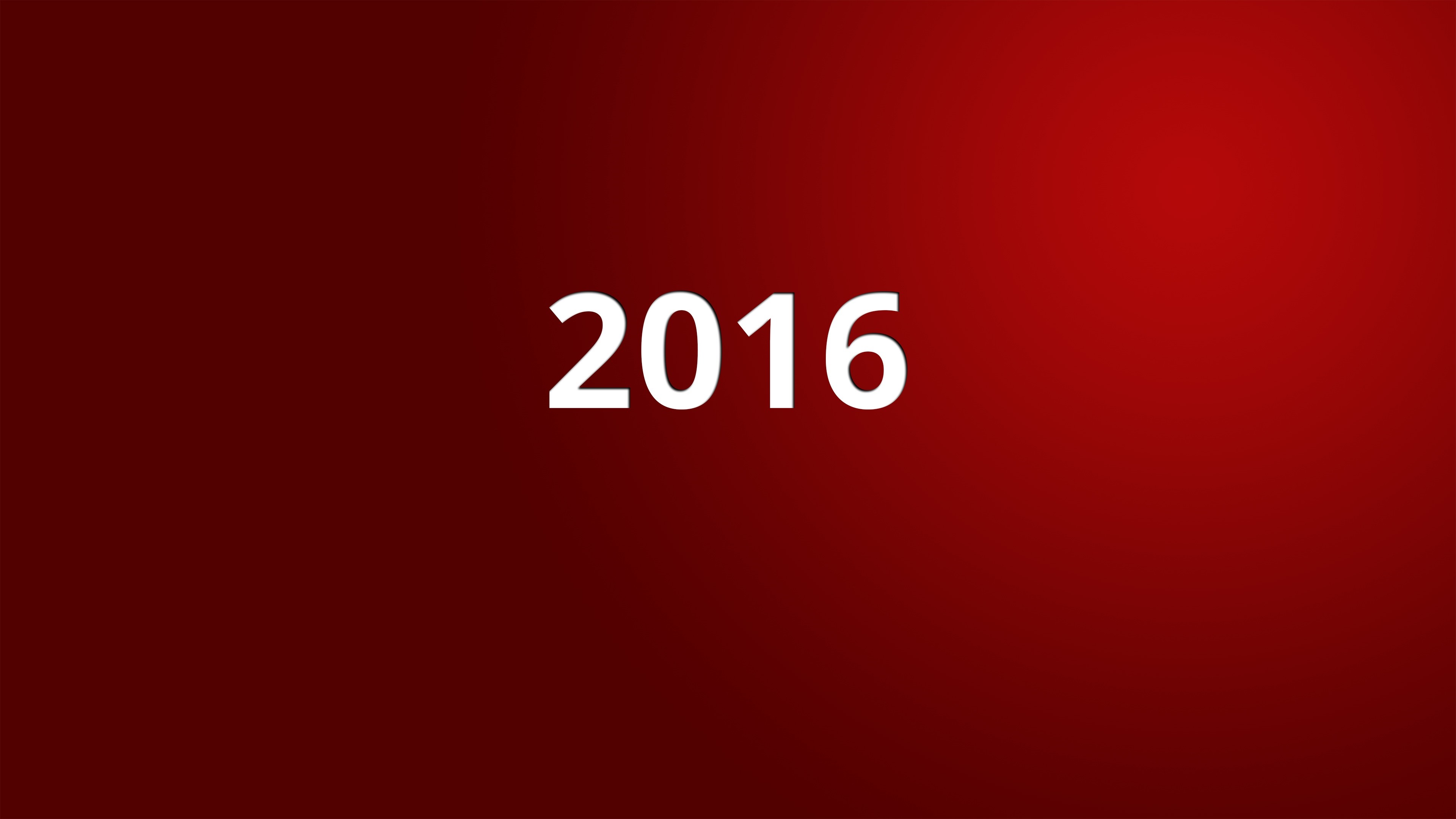 The year 2016 displayed in white text HD Wallpaper