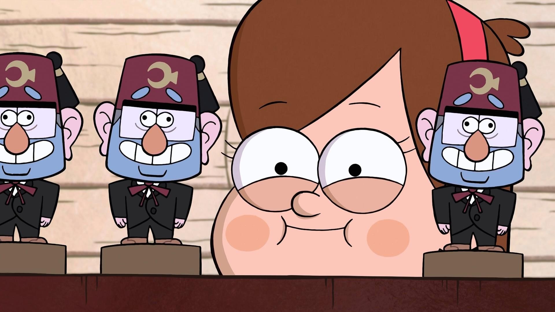 Mabel Pines with Grunkle Stan figures from Gravity Falls HD Wallpaper