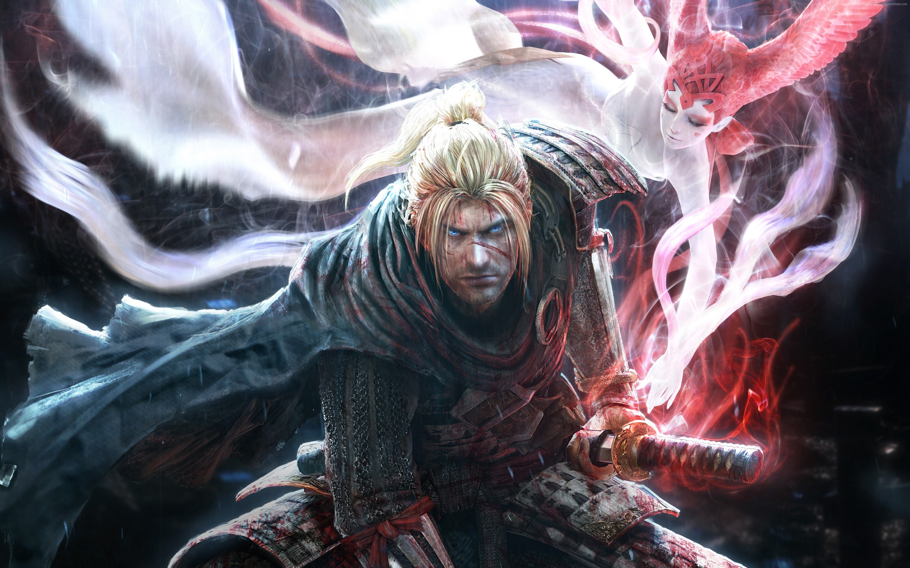 William Adams from Nioh with a spirit HD Wallpaper