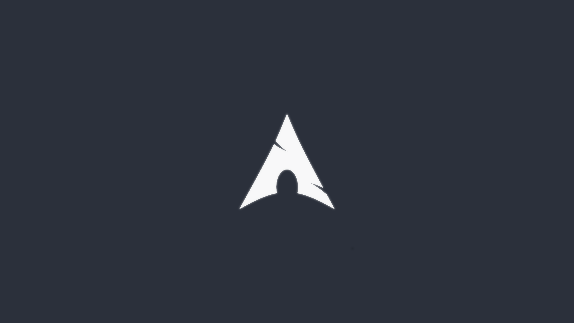 Arch Linux logo on dark background HD Wallpaper