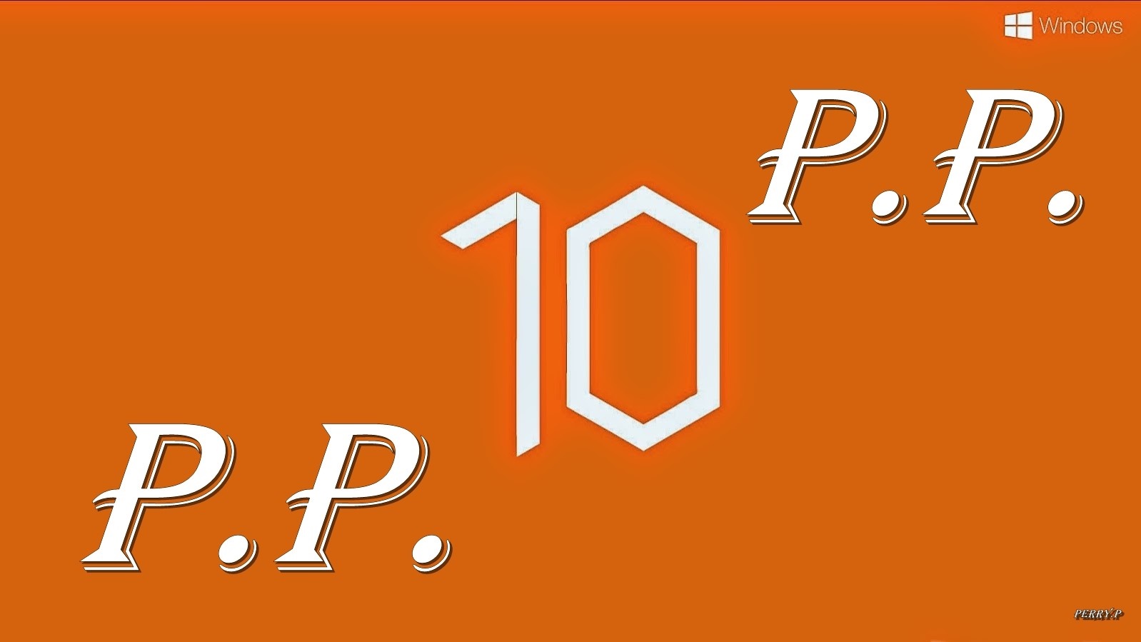 Windows 10 P.P. logo HD Wallpaper