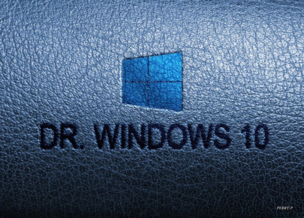 Windows 10 logo on textured blue surface HD Wallpaper