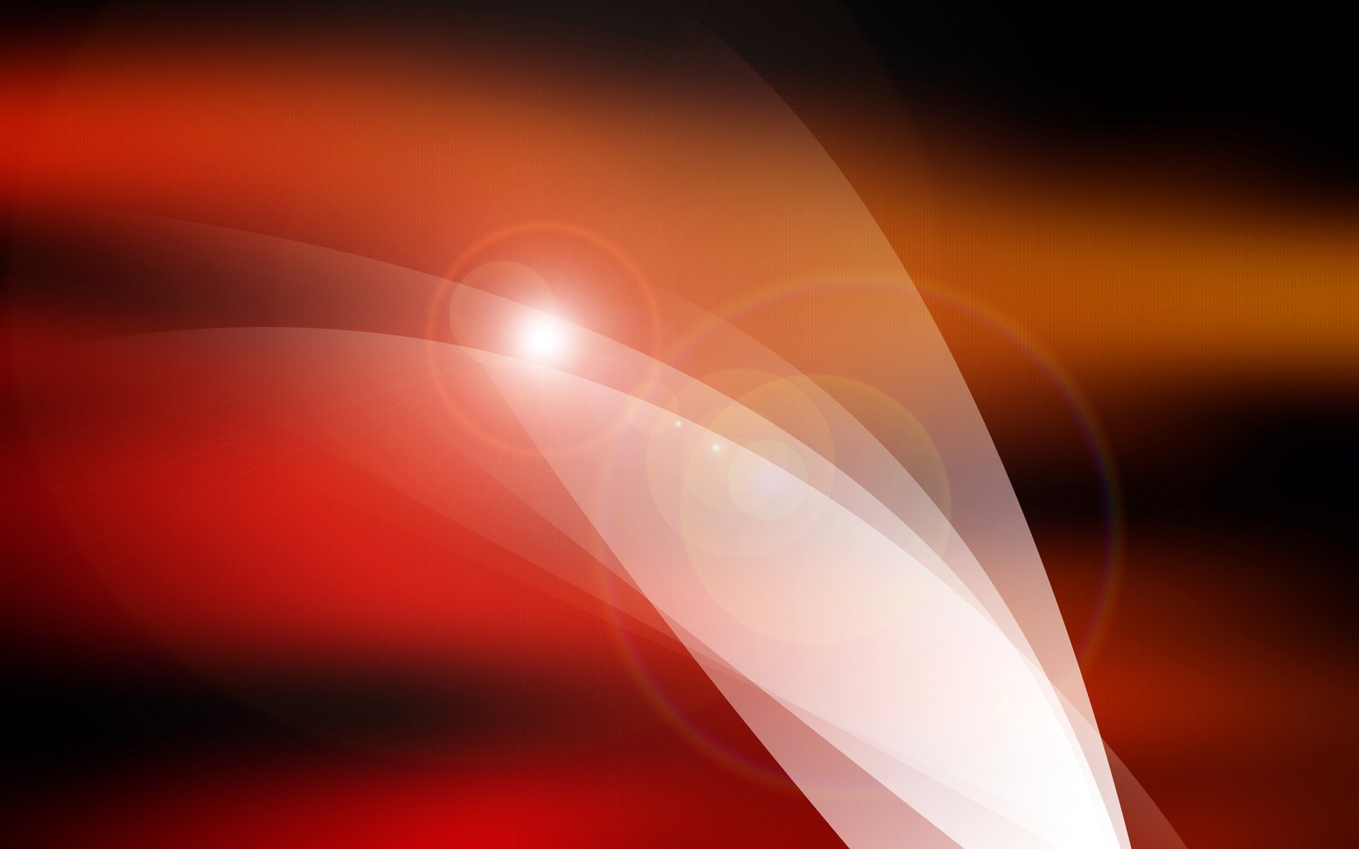 Abstract Red and Orange Light with Lens Flare HD Wallpaper